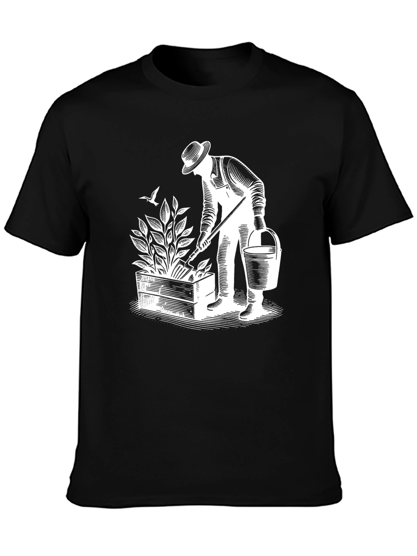 Gardener Graphic T-Shirt - Black Cotton Tee
