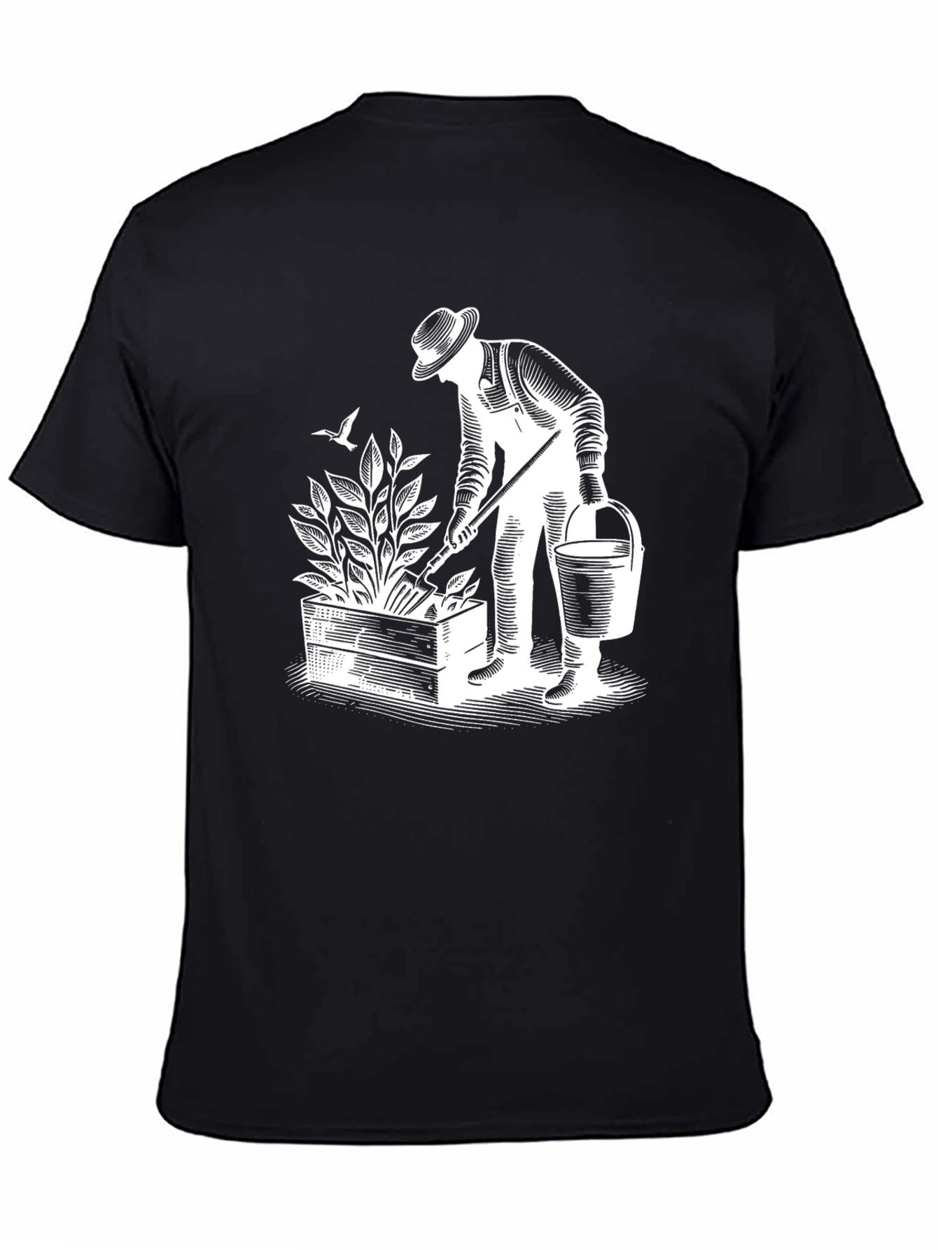 Gardener Graphic T-Shirt - Black Cotton Tee