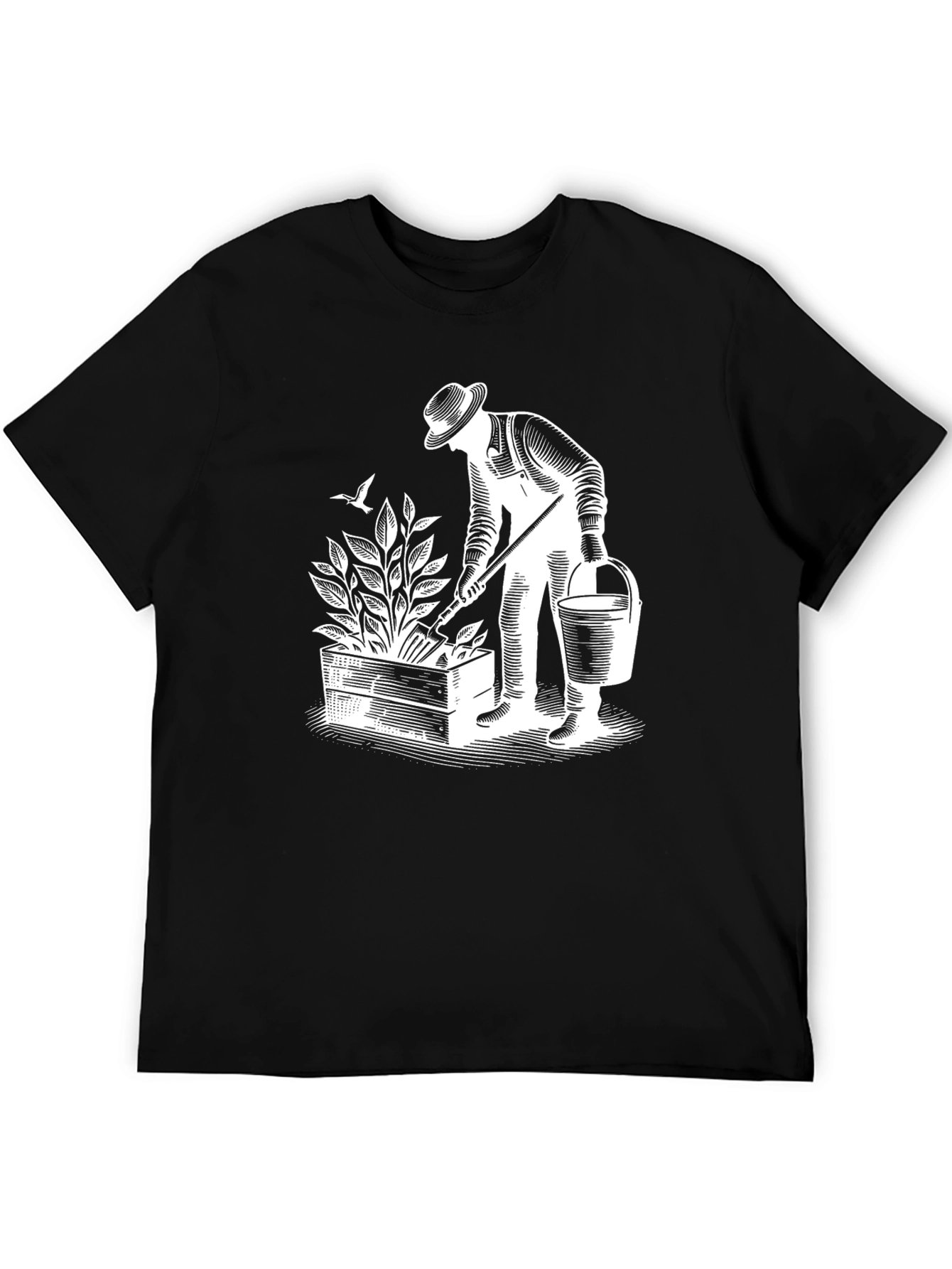 Gardener Graphic T-Shirt - Black Cotton Tee