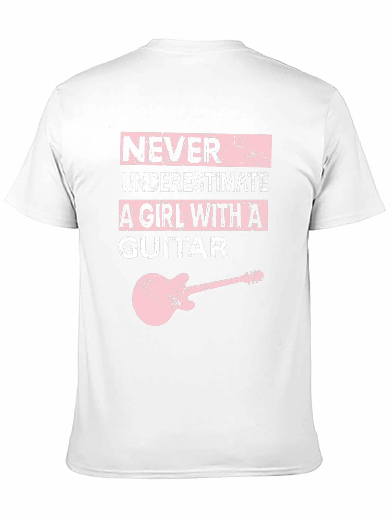 Never Underestimate a Girl with a Guitar T-Shirt
