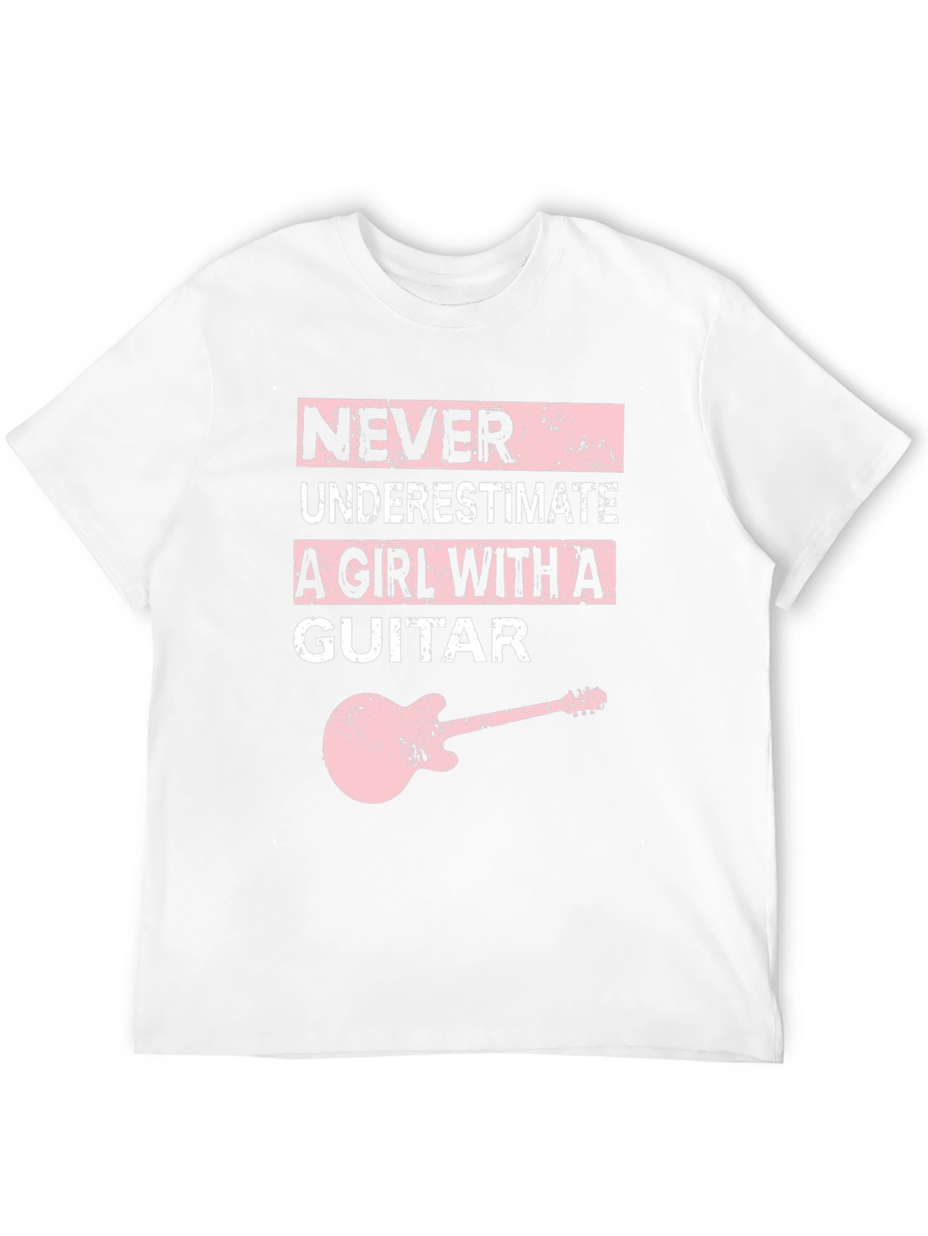 Never Underestimate a Girl with a Guitar T-Shirt