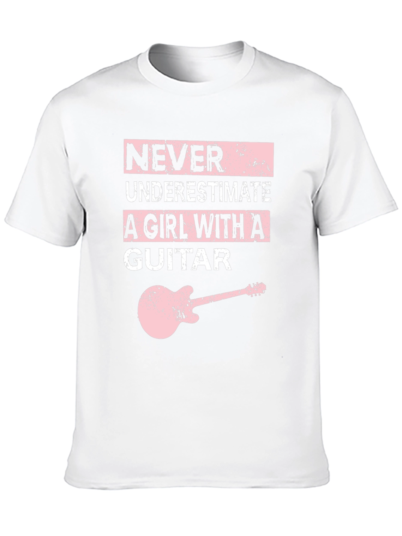 Never Underestimate a Girl with a Guitar T-Shirt