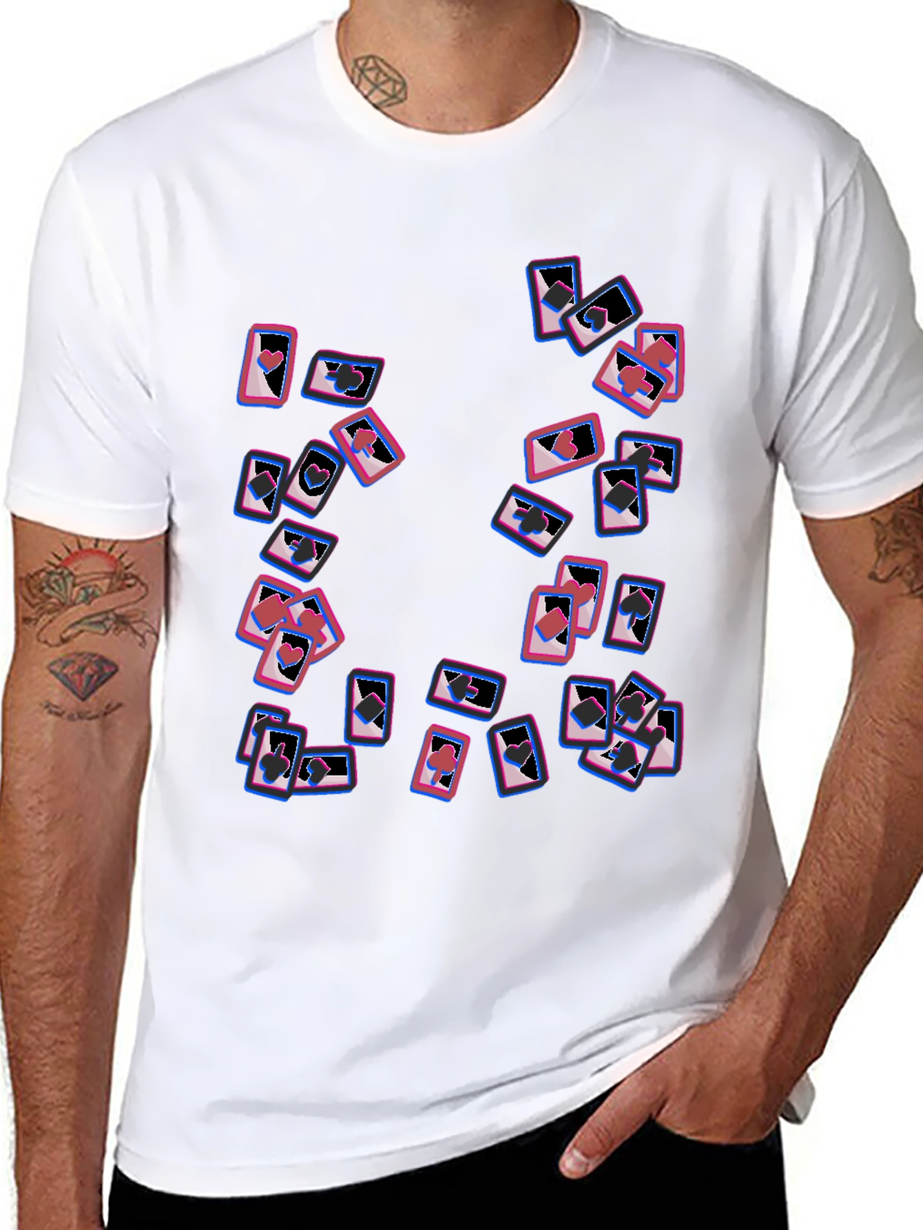 Cards Graphic Tee - Black