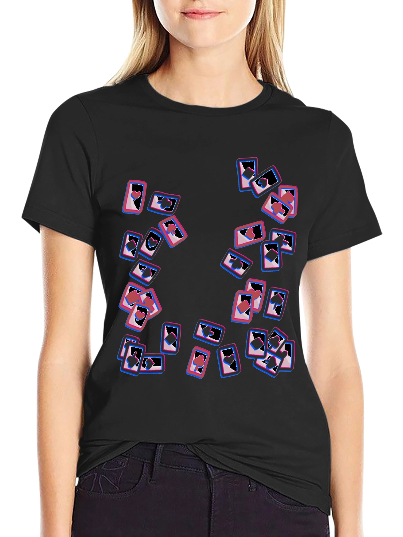 Cards Graphic Tee - Black