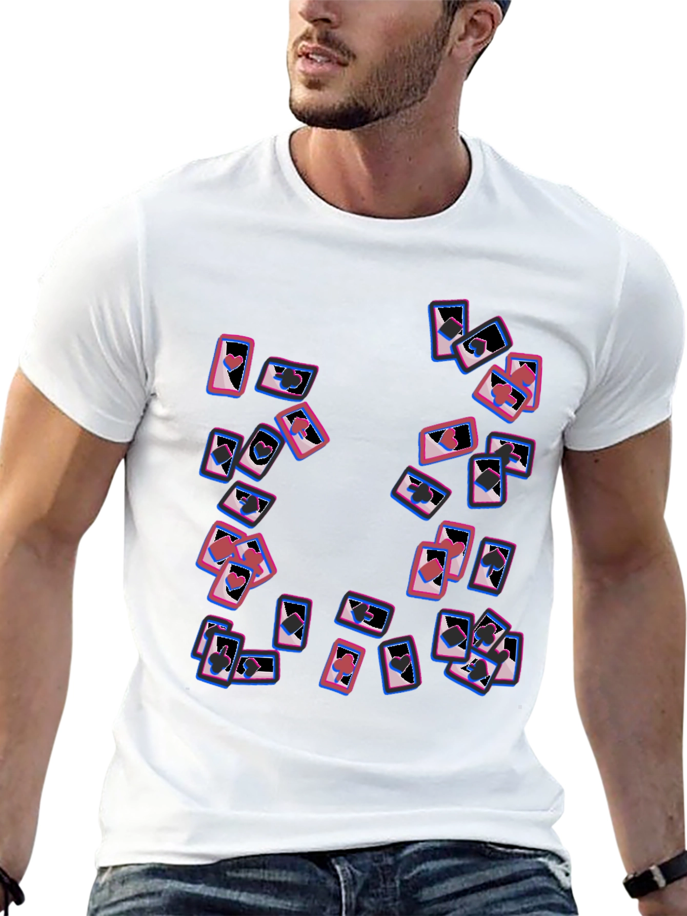 Cards Graphic Tee - Black