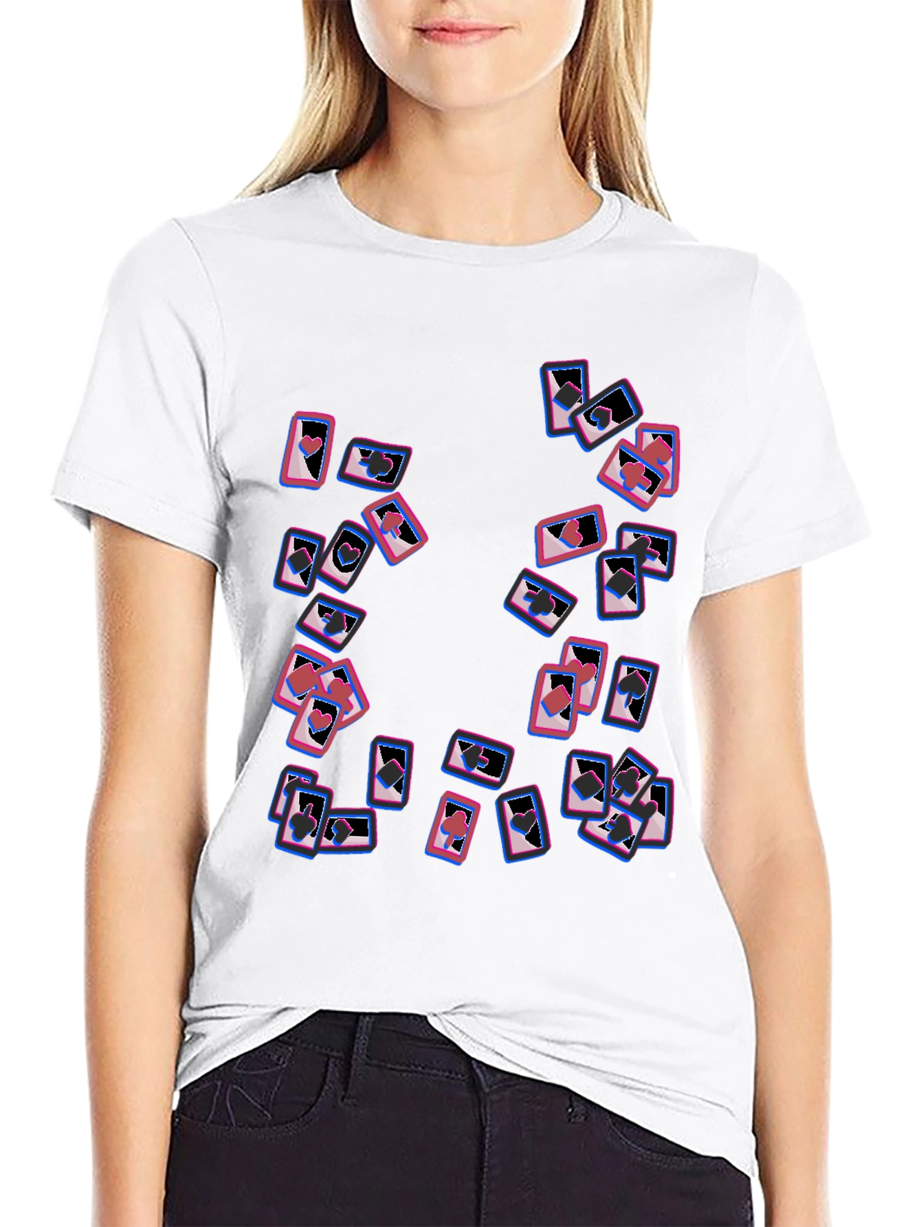 Cards Graphic Tee - Black