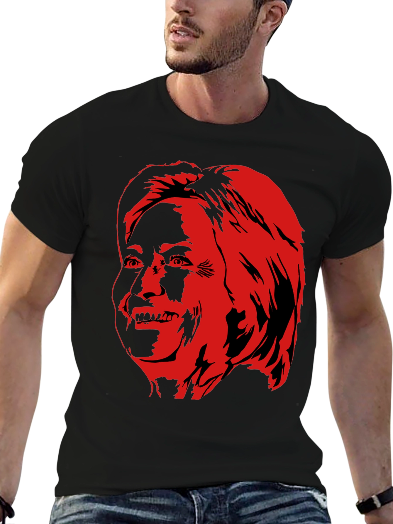 Red Face Graphic Tee
