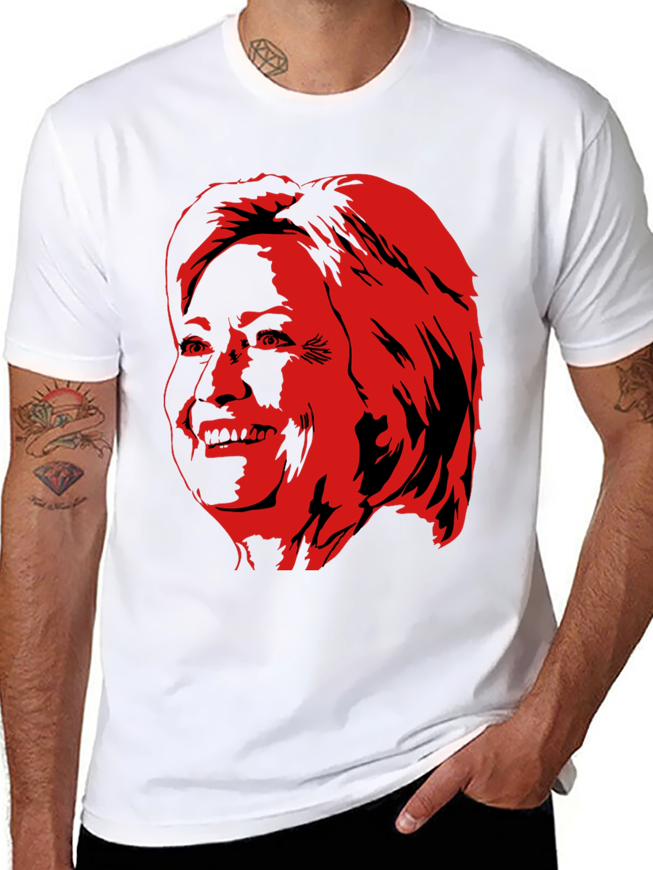 Red Face Graphic Tee