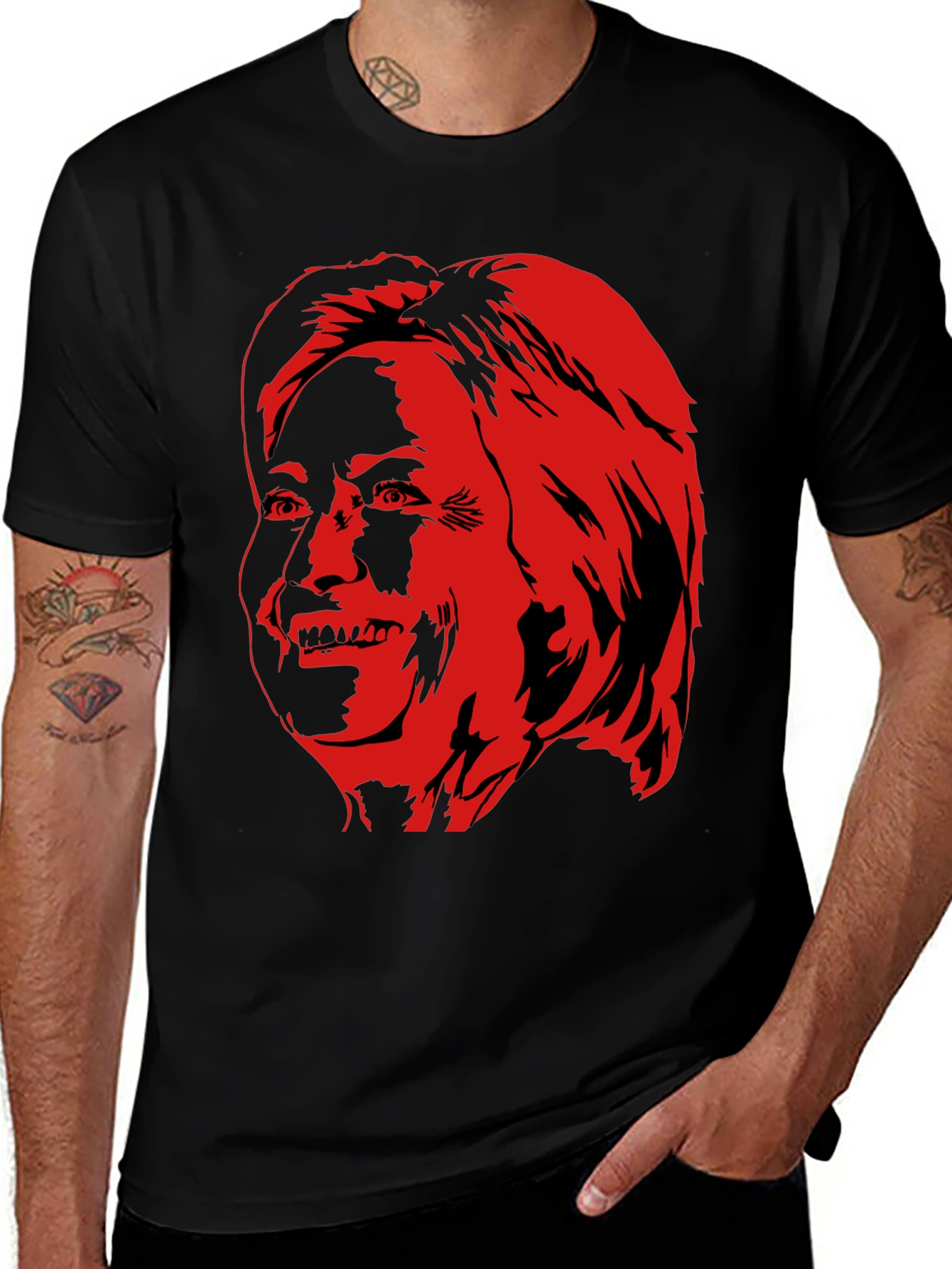 Red Face Graphic Tee