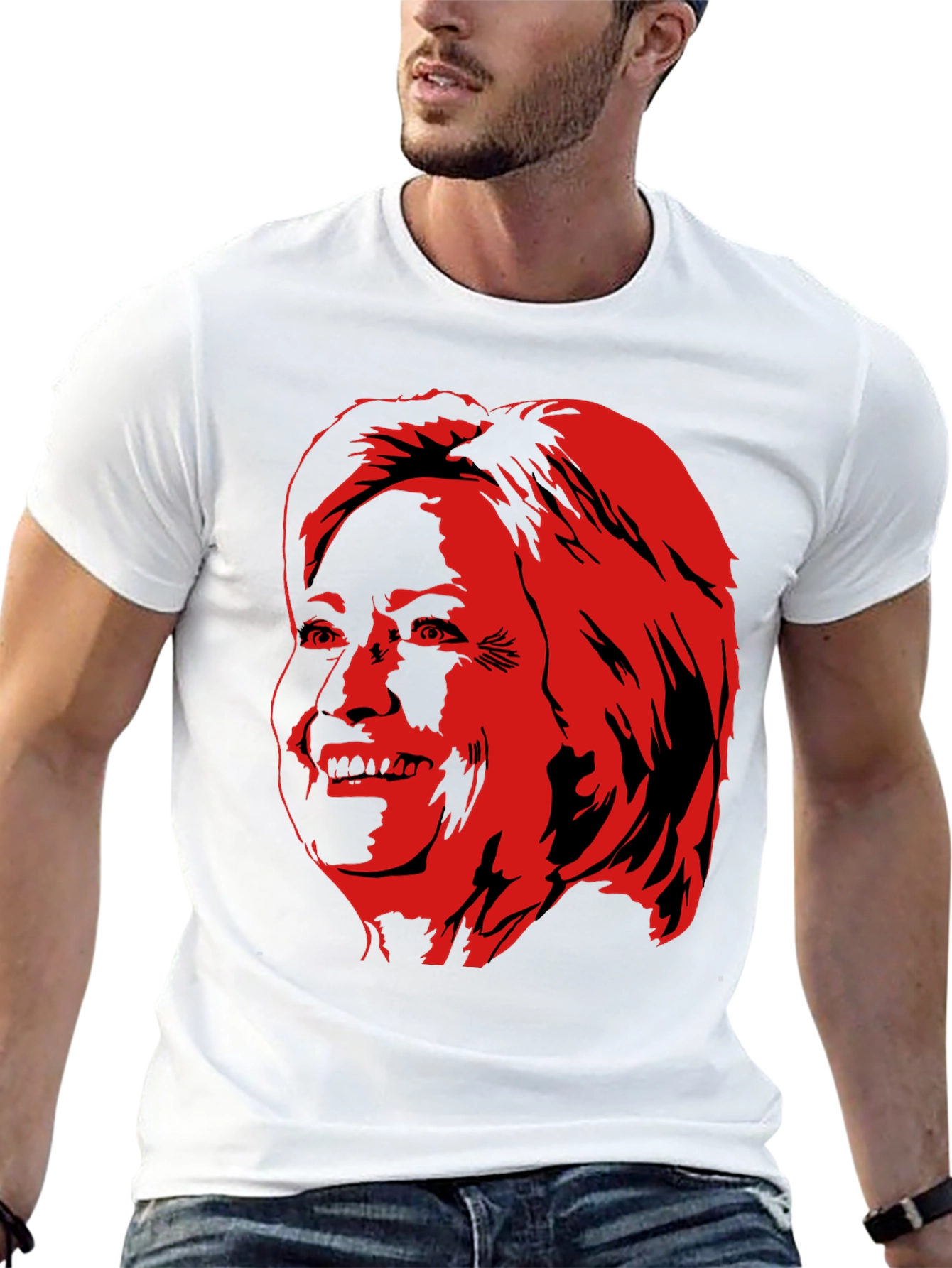 Red Face Graphic Tee