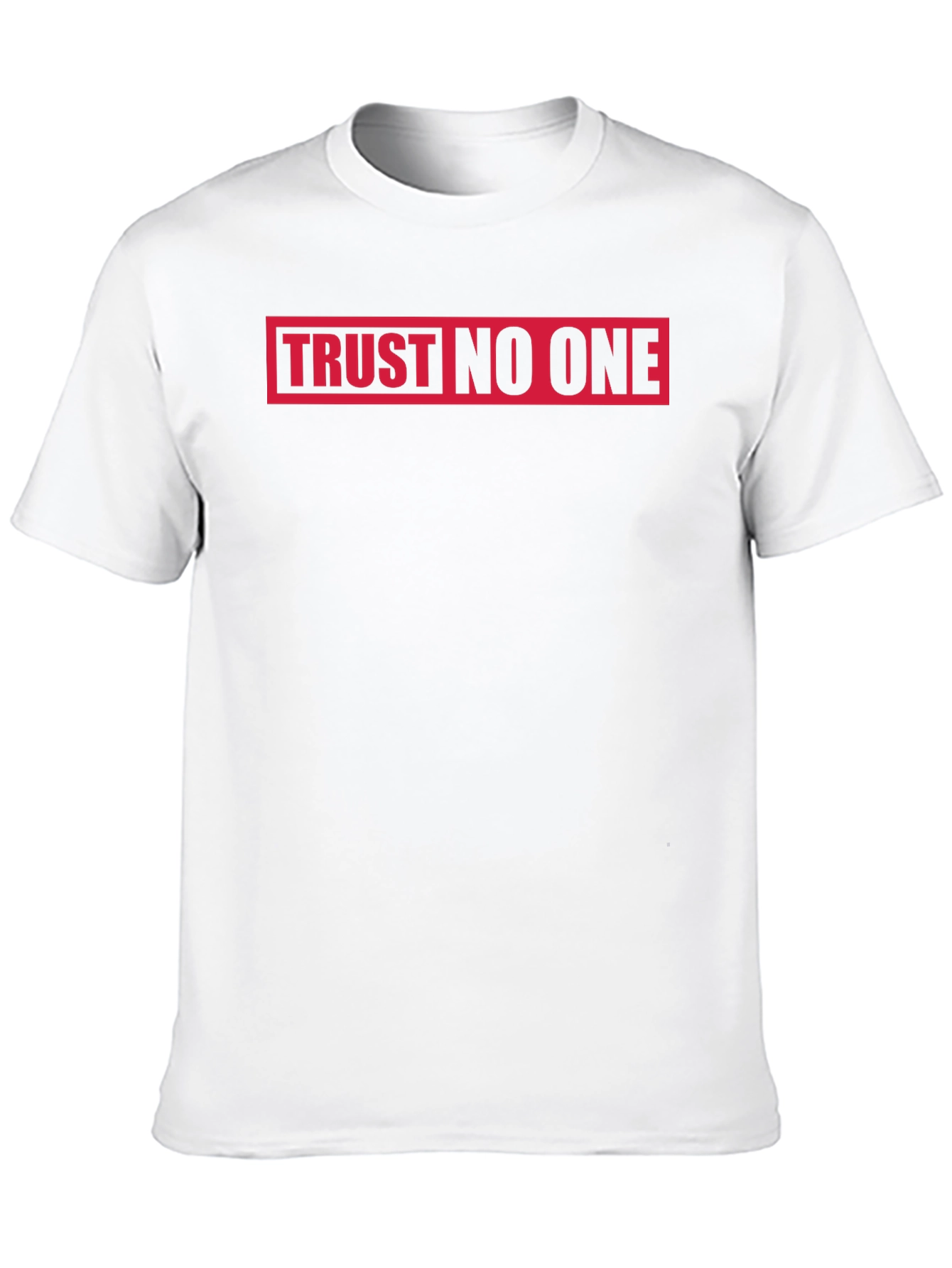 Trust No One Black T-Shirt Graphic Tee