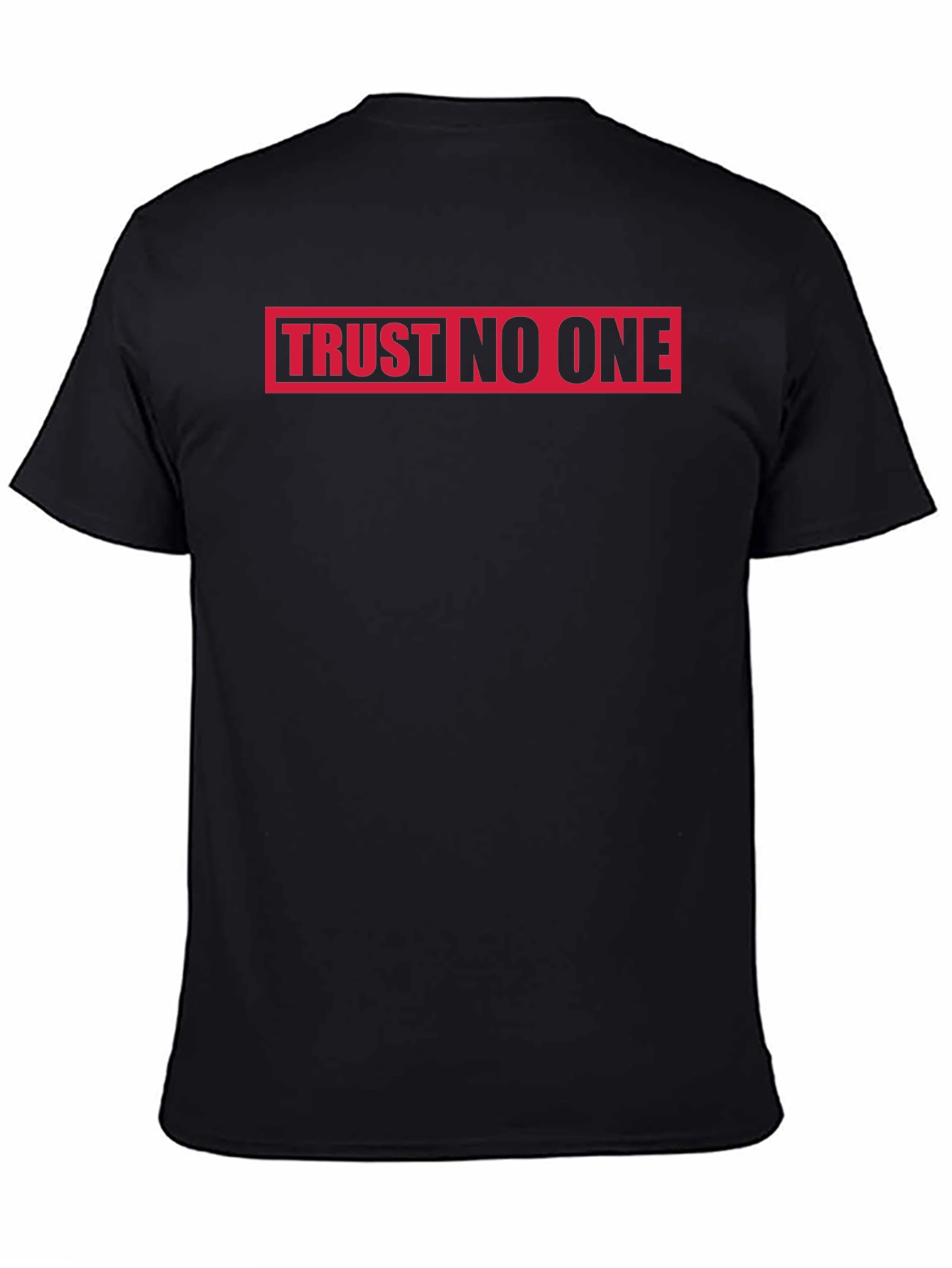 Trust No One Black T-Shirt Graphic Tee