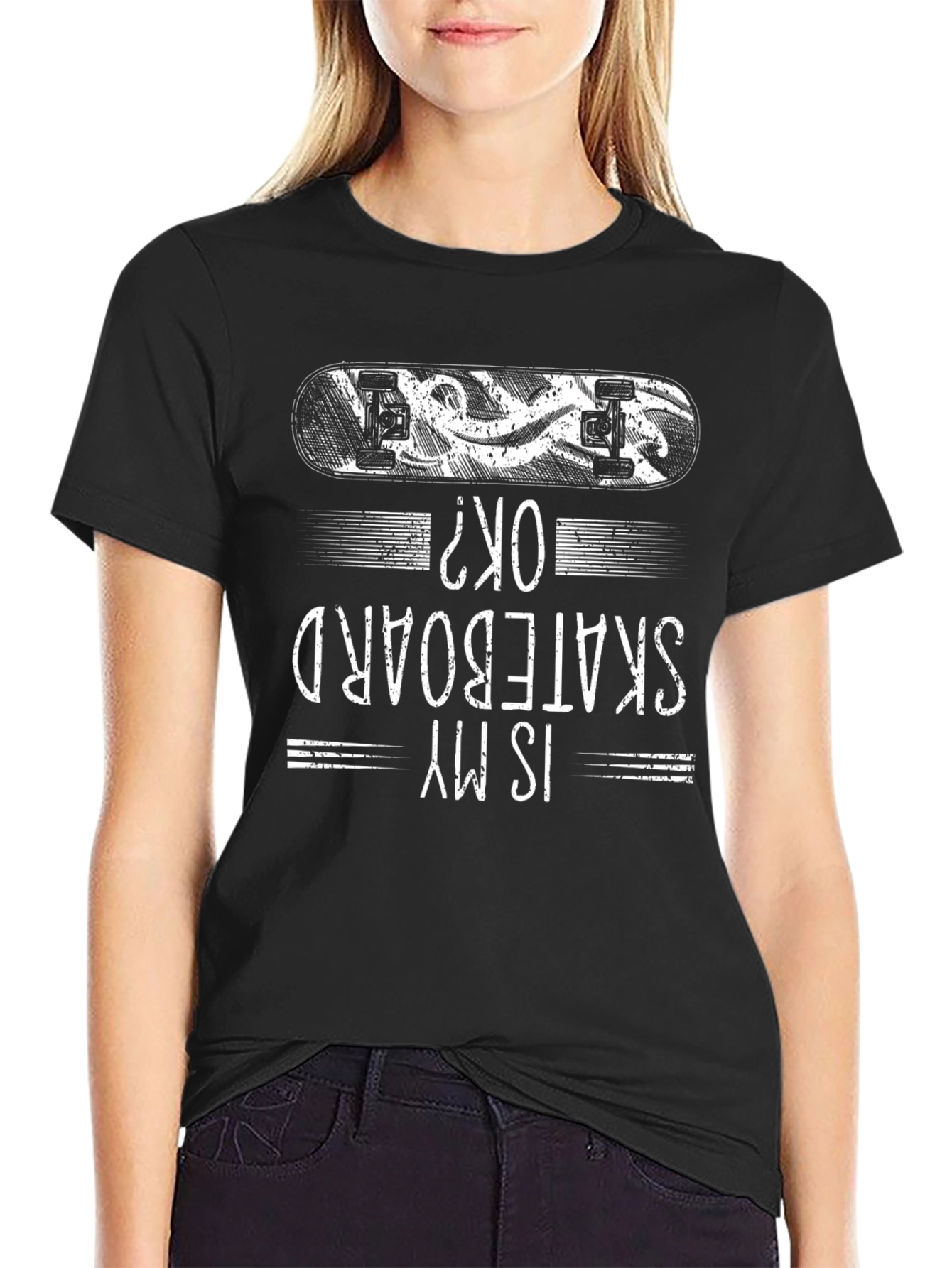 Is My Skateboard OK? Graphic Tee - Black