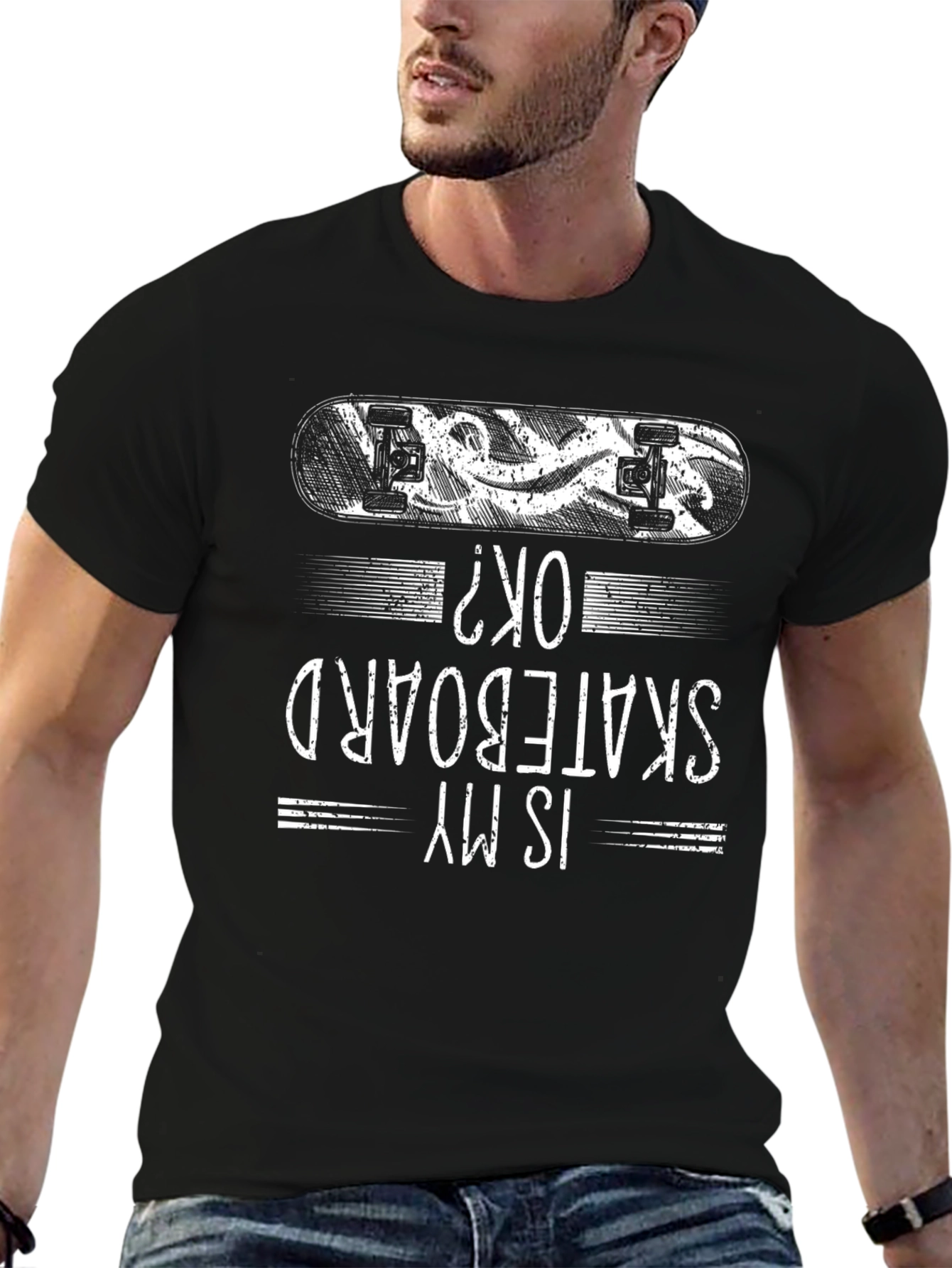 Is My Skateboard OK? Graphic Tee - Black