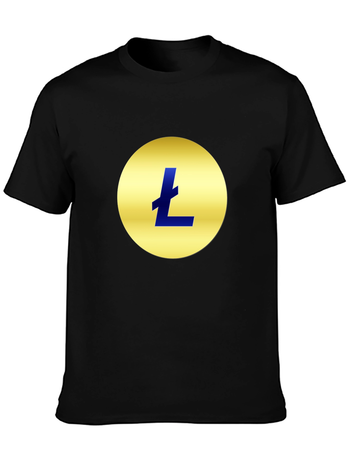 Litecoin Logo Black T-Shirt