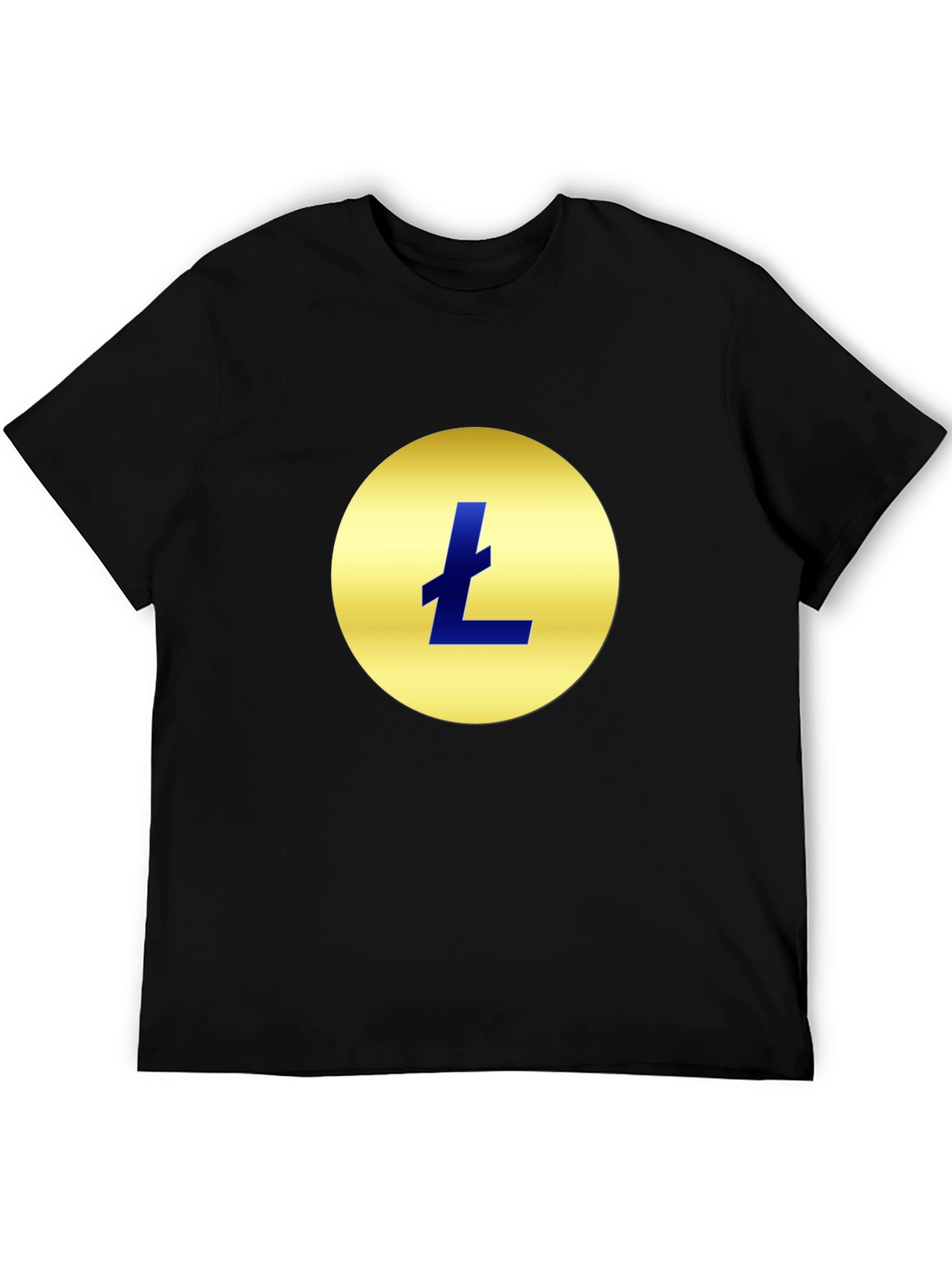 Litecoin Logo Black T-Shirt