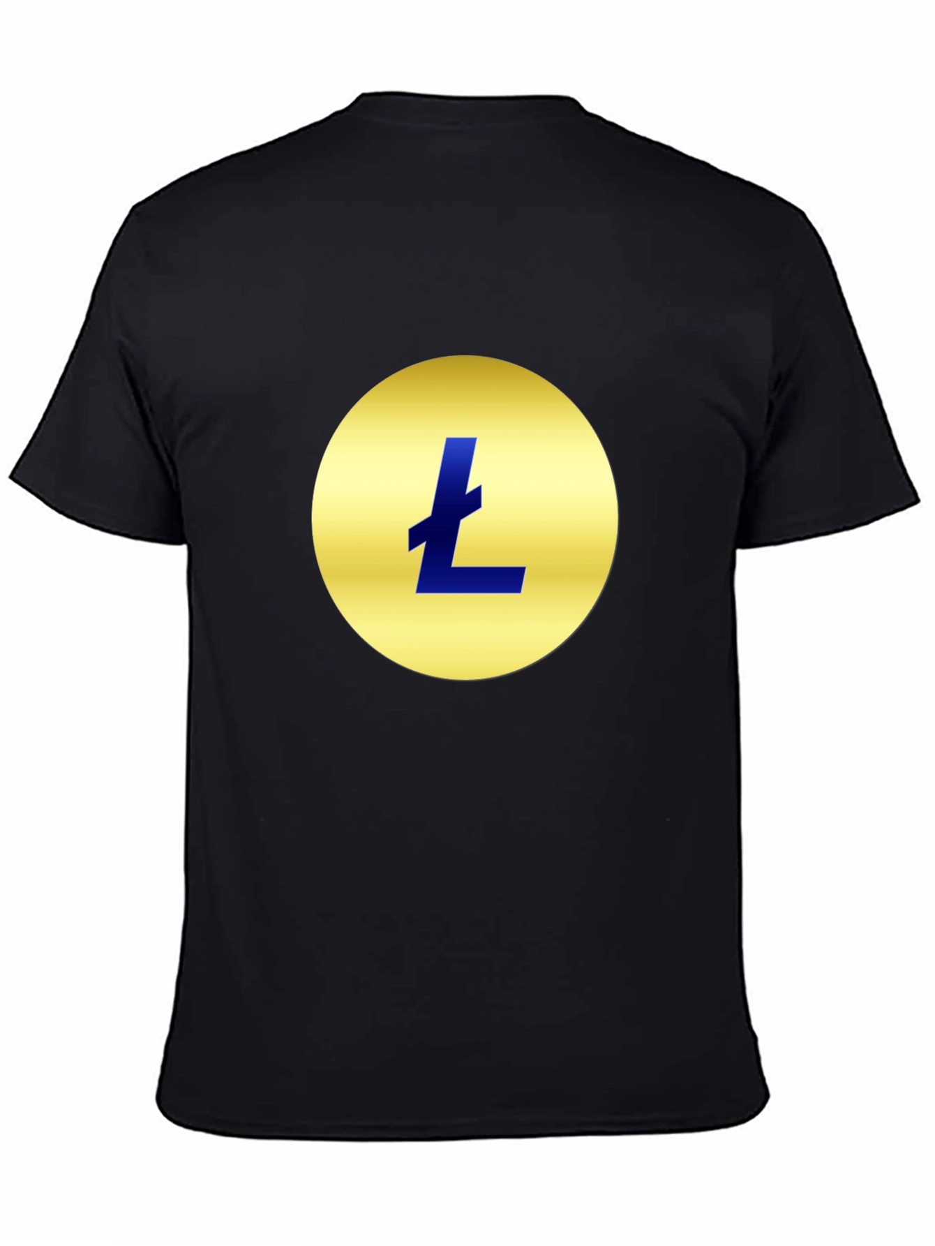 Litecoin Logo Black T-Shirt