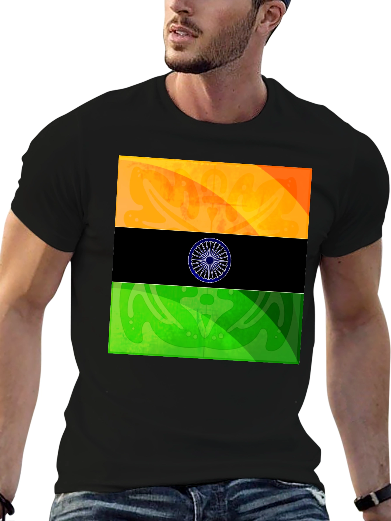 India Flag Graphic T-Shirt - Stylish Patriotic Tee