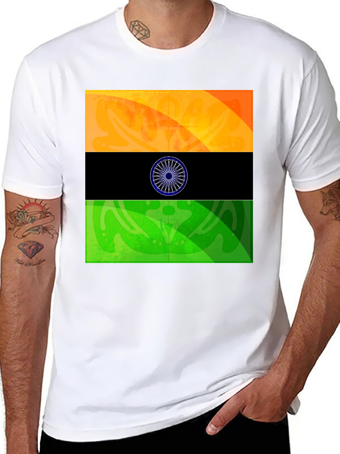 India Flag Graphic T-Shirt - Stylish Patriotic Tee