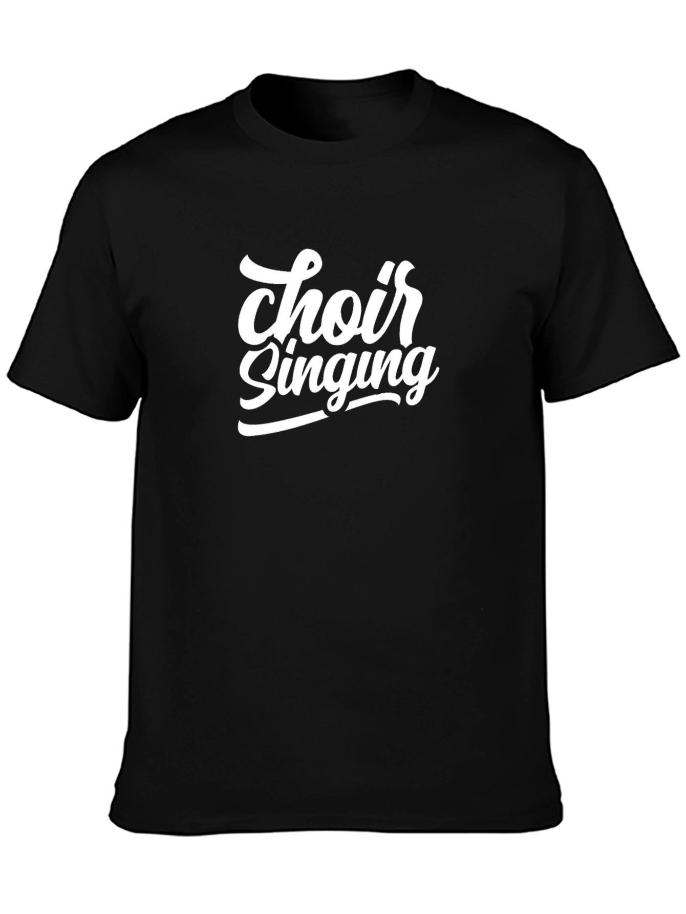 Choir Singing Black T-Shirt