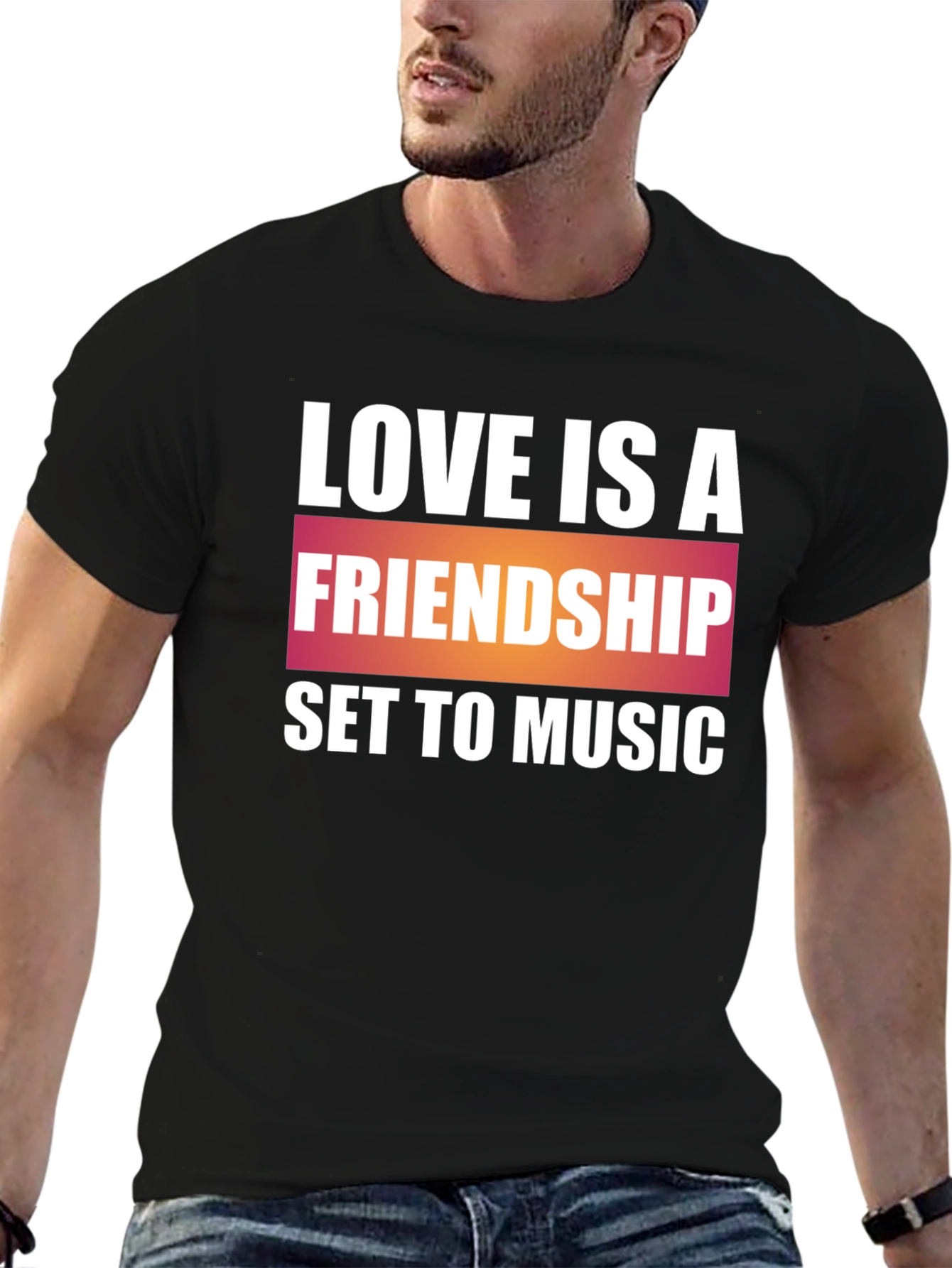 Love is Friendship Music T-Shirt