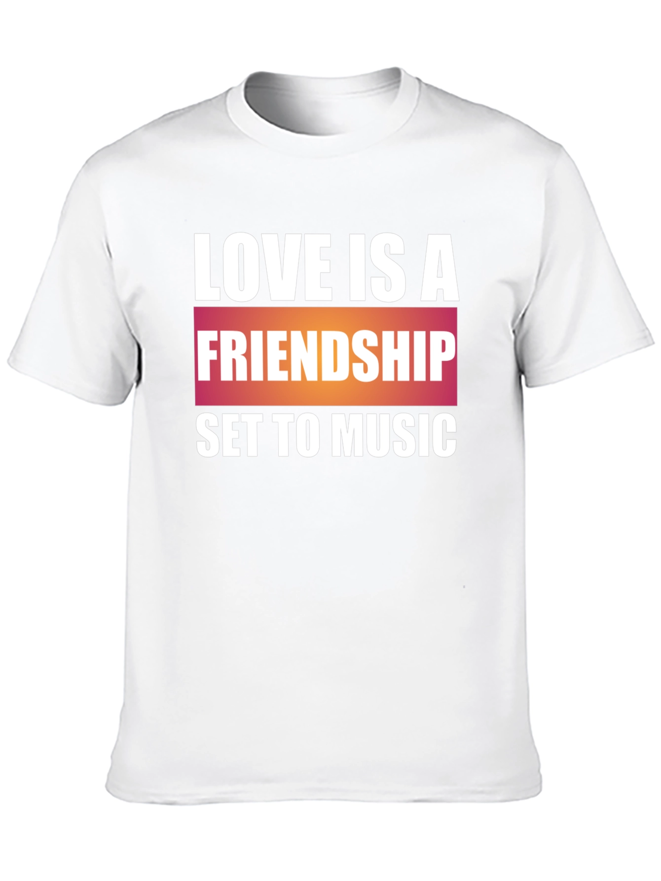 Love is Friendship Music T-Shirt