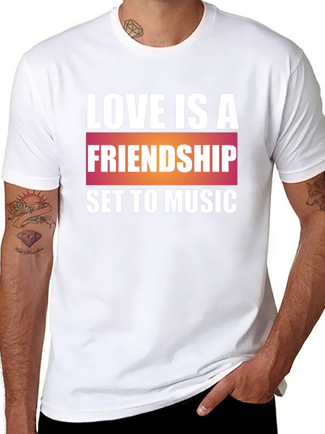 Love is Friendship Music T-Shirt