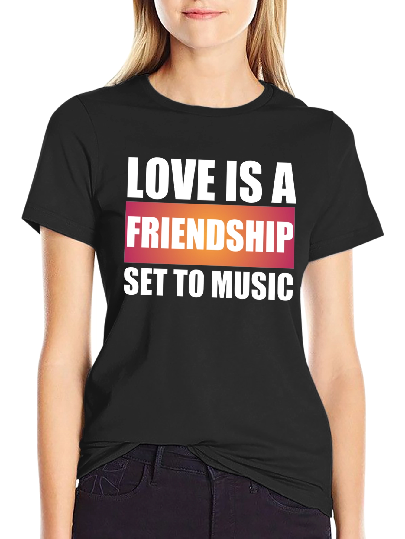 Love is Friendship Music T-Shirt