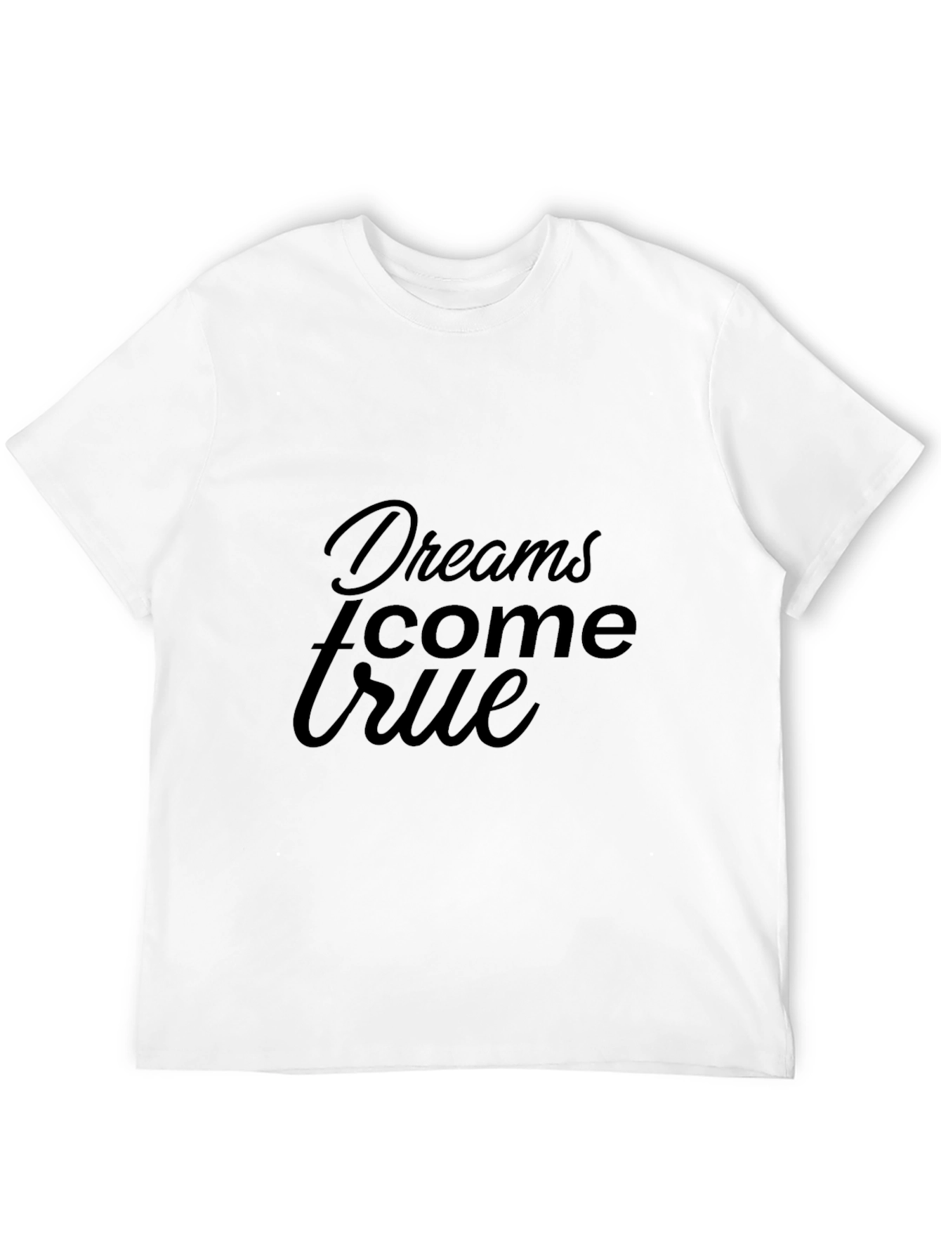 Dreams Come True Black Graphic T-Shirt