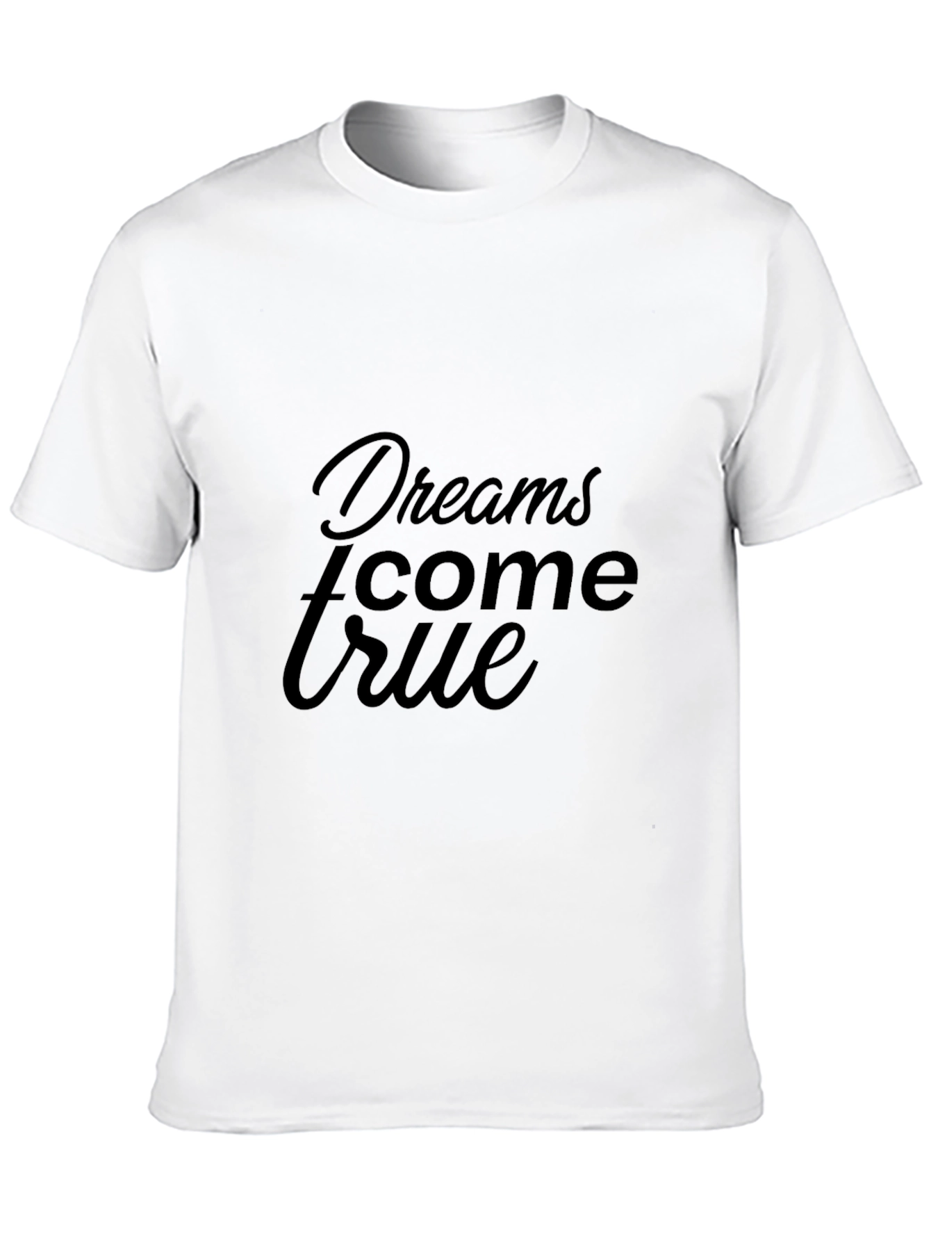 Dreams Come True Black Graphic T-Shirt