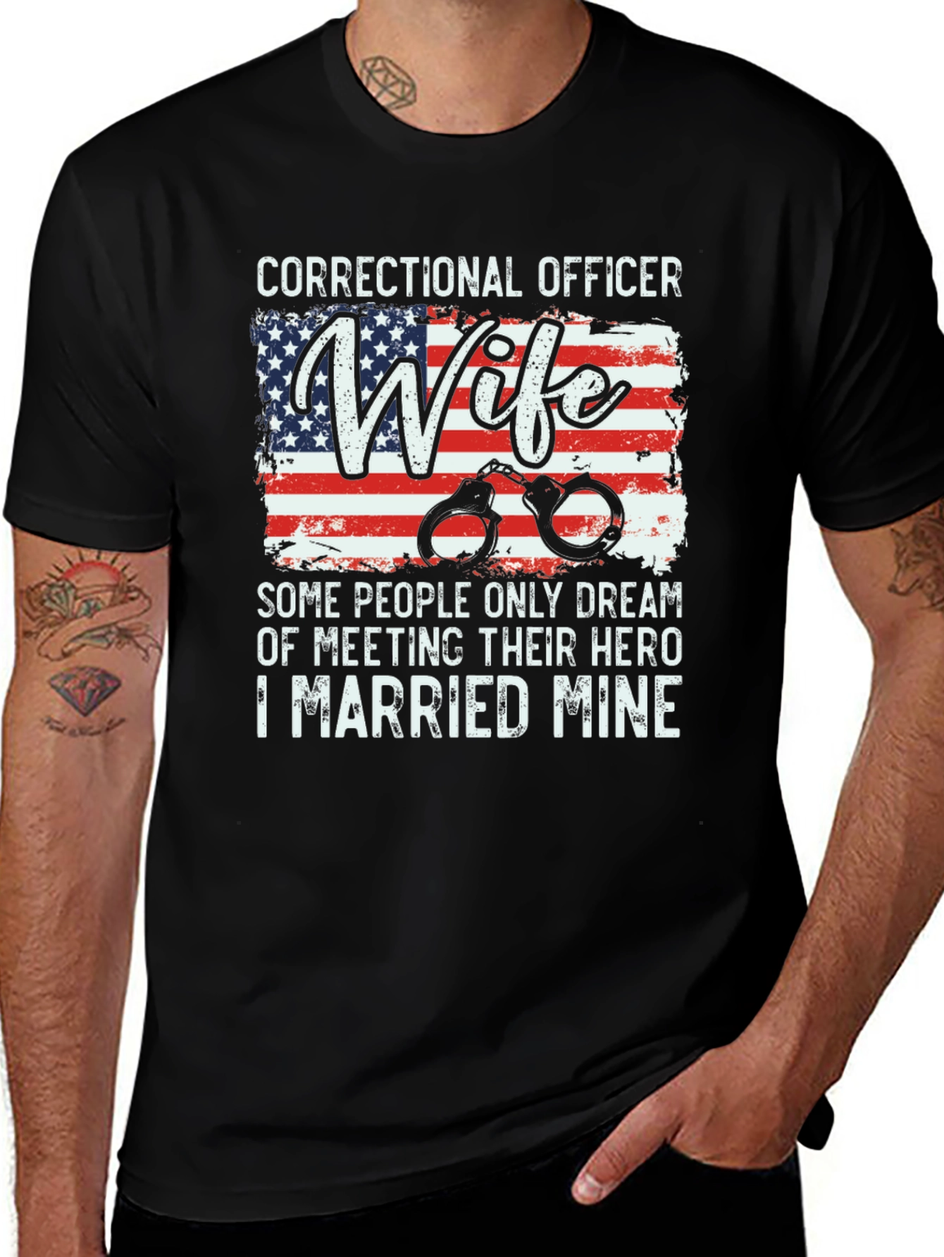 Correctional Officer Wife Hero T-Shirt