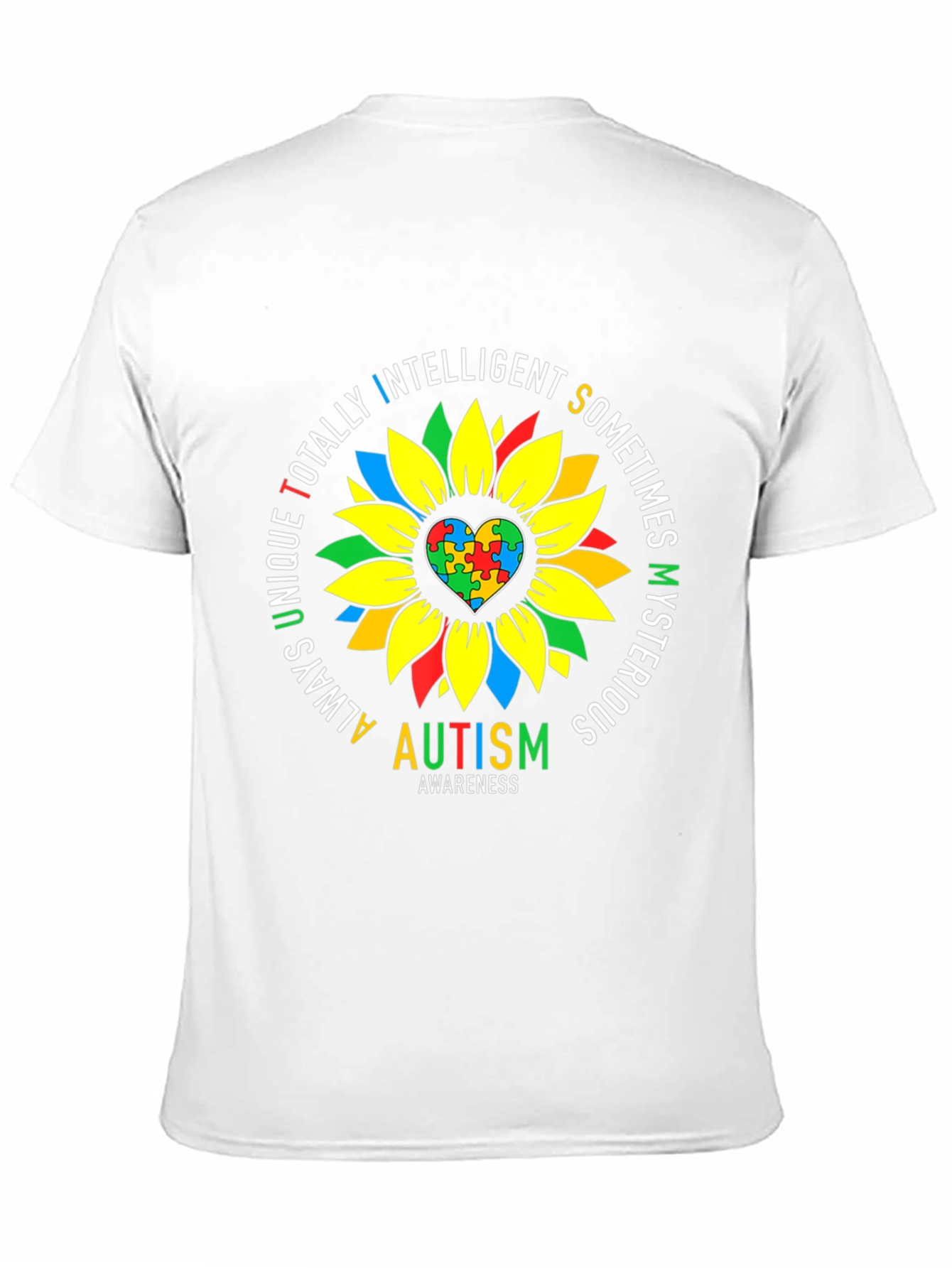 Autism Awareness Sunflower Graphic Tee