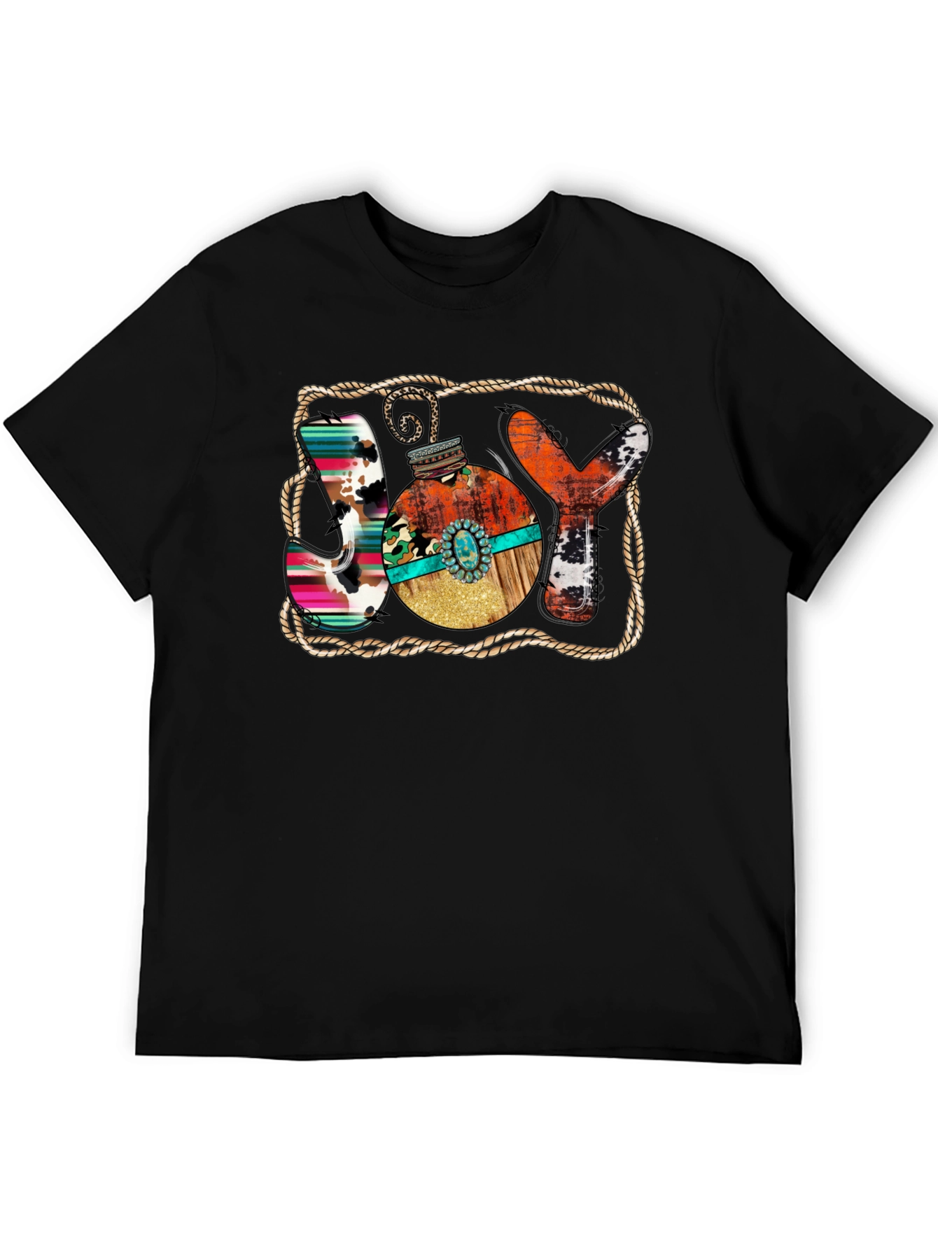 Rustic JOY Christmas Graphic Tee