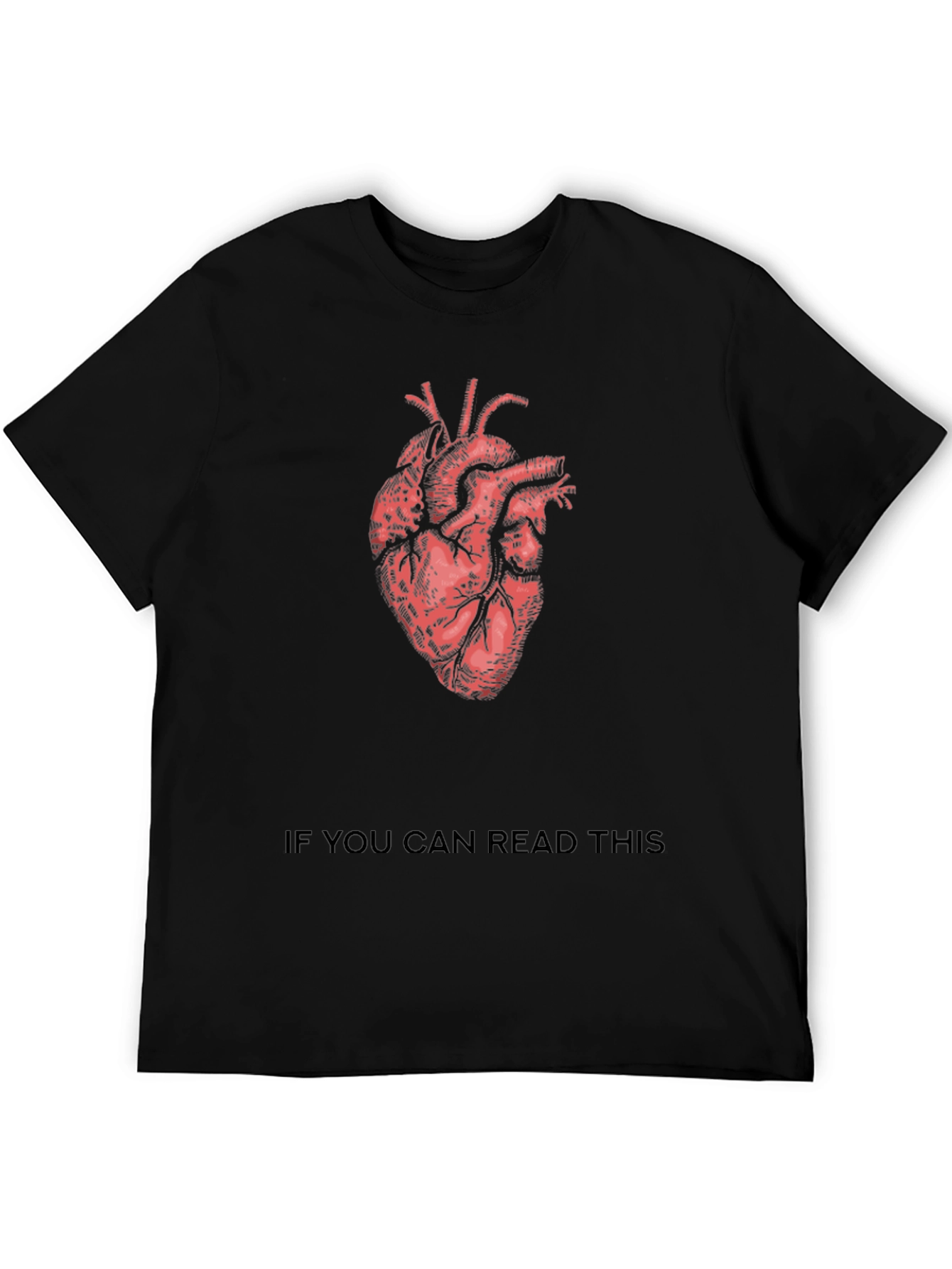 Anatomical Heart Black T-Shirt