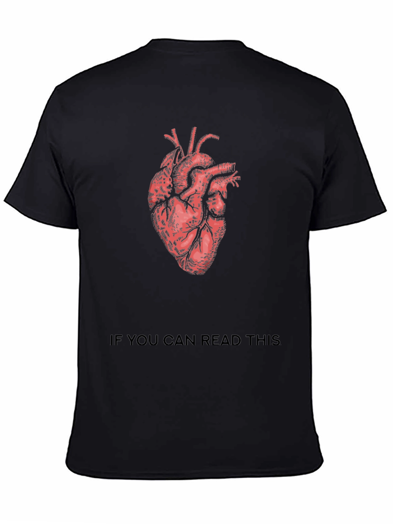 Anatomical Heart Black T-Shirt