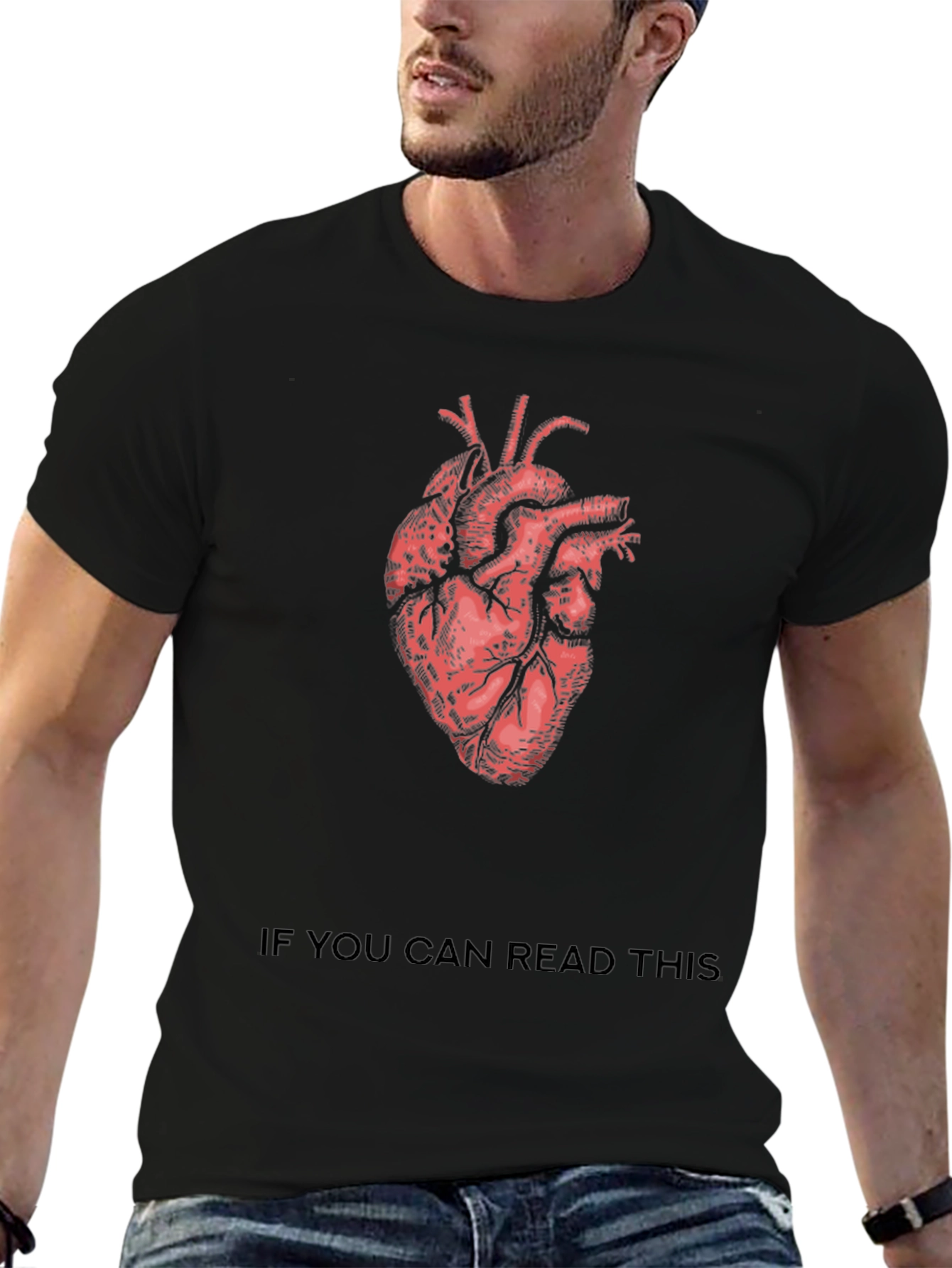 Anatomical Heart Black T-Shirt