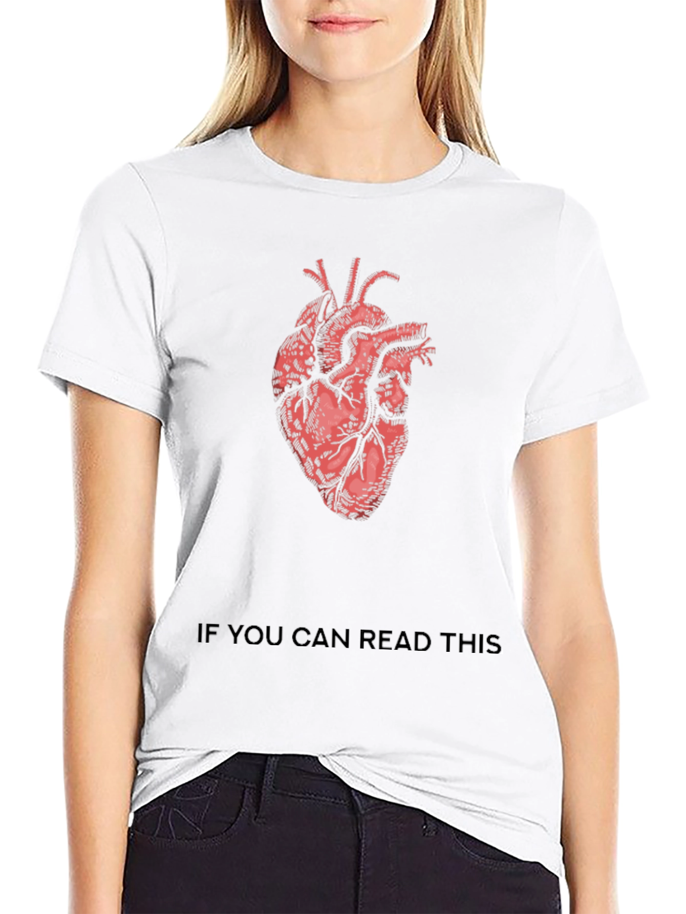 Anatomical Heart Black T-Shirt