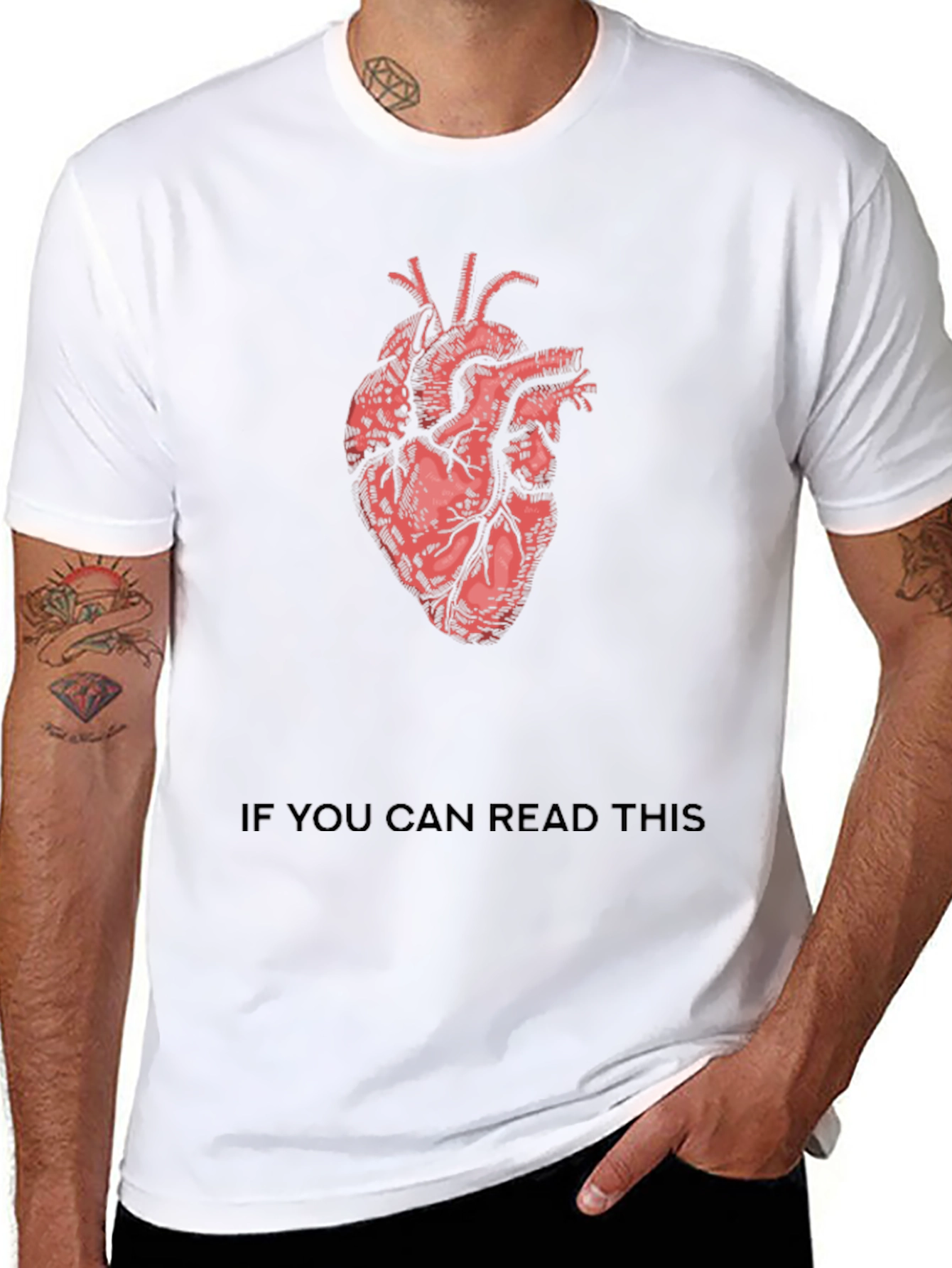 Anatomical Heart Black T-Shirt