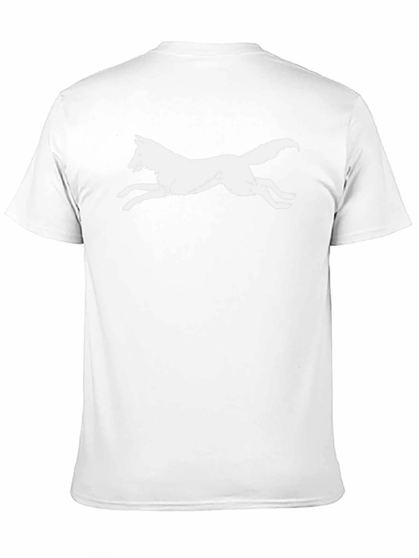 White Wolf Graphic Black T-Shirt