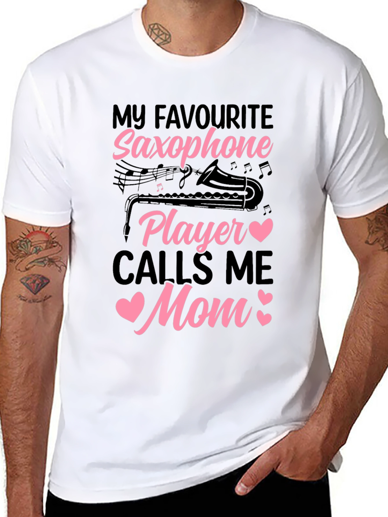 Saxophone Mom T-Shirt - Musical Gift for Mothers