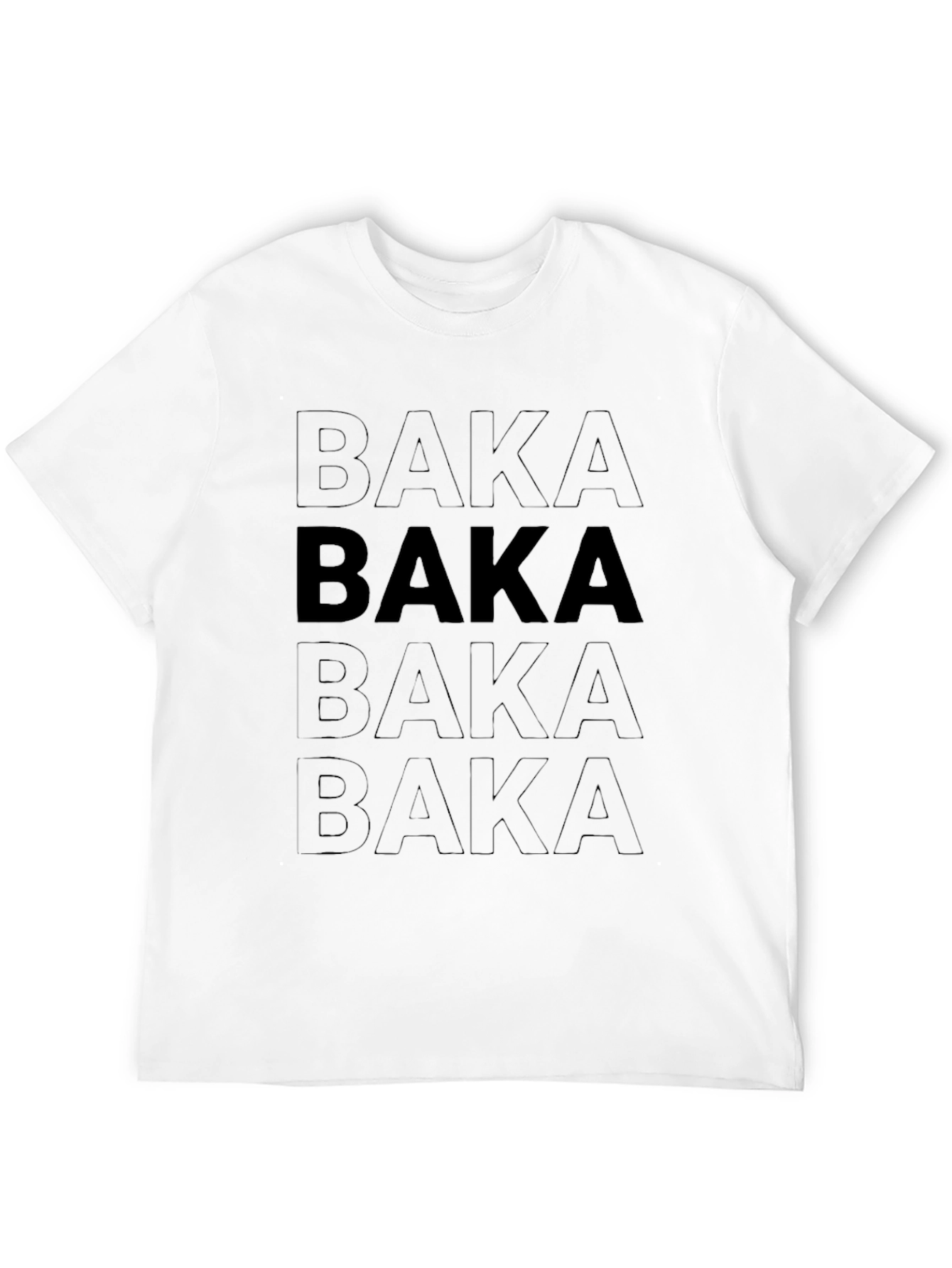 Baka Graphic T-Shirt - Black Anime Inspired Tee