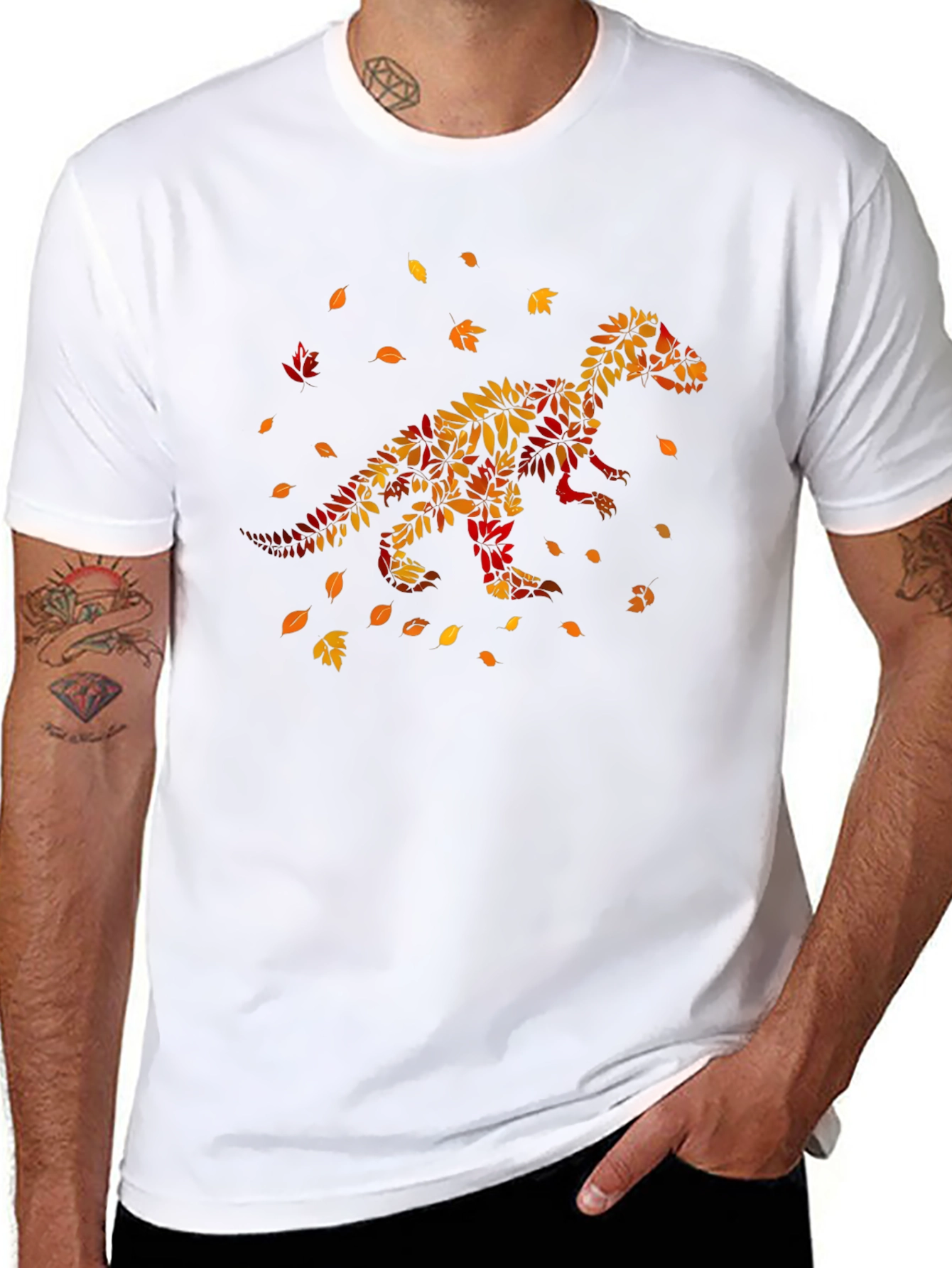 Fall Dinosaur T-Shirt