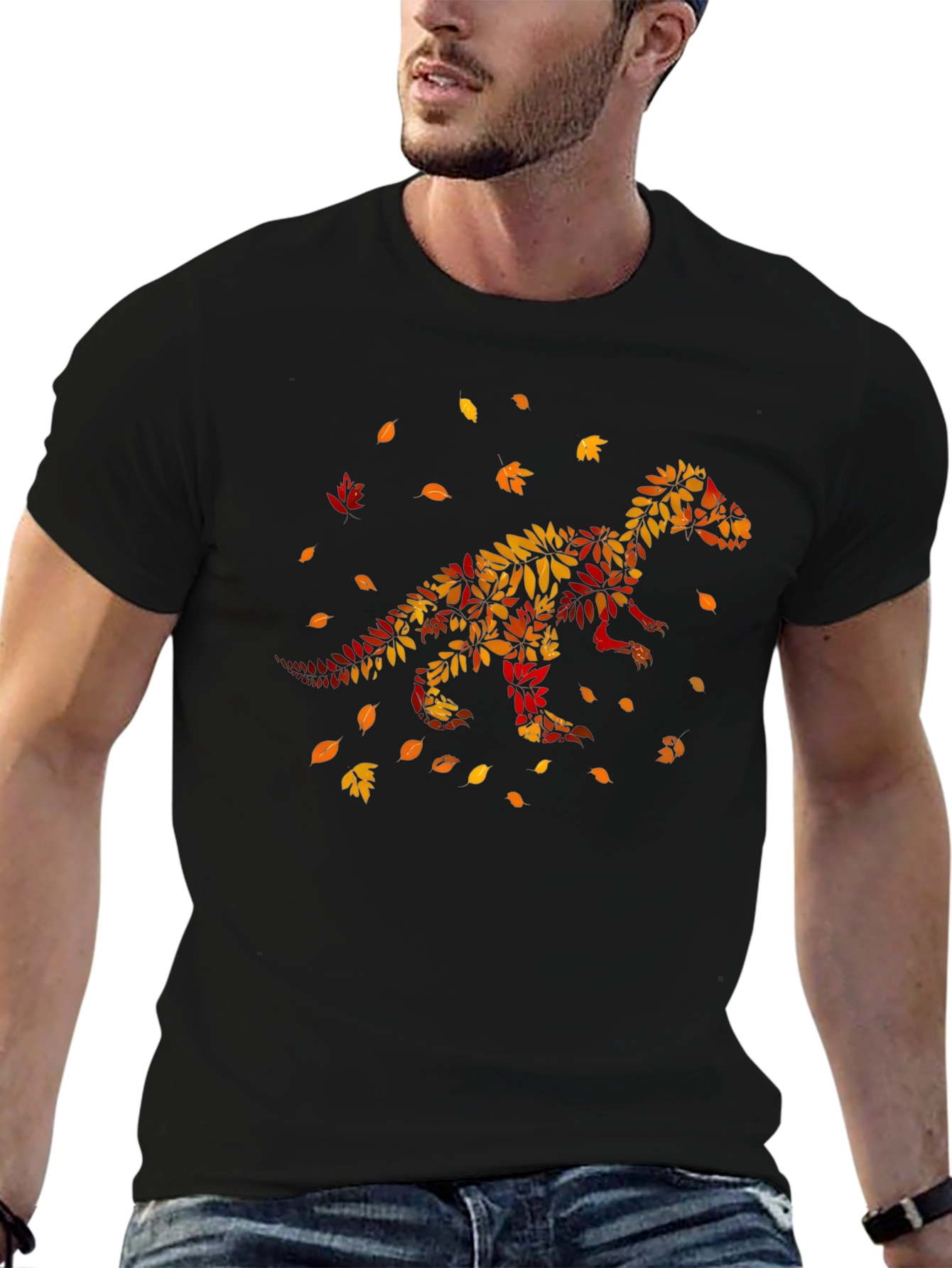 Fall Dinosaur T-Shirt