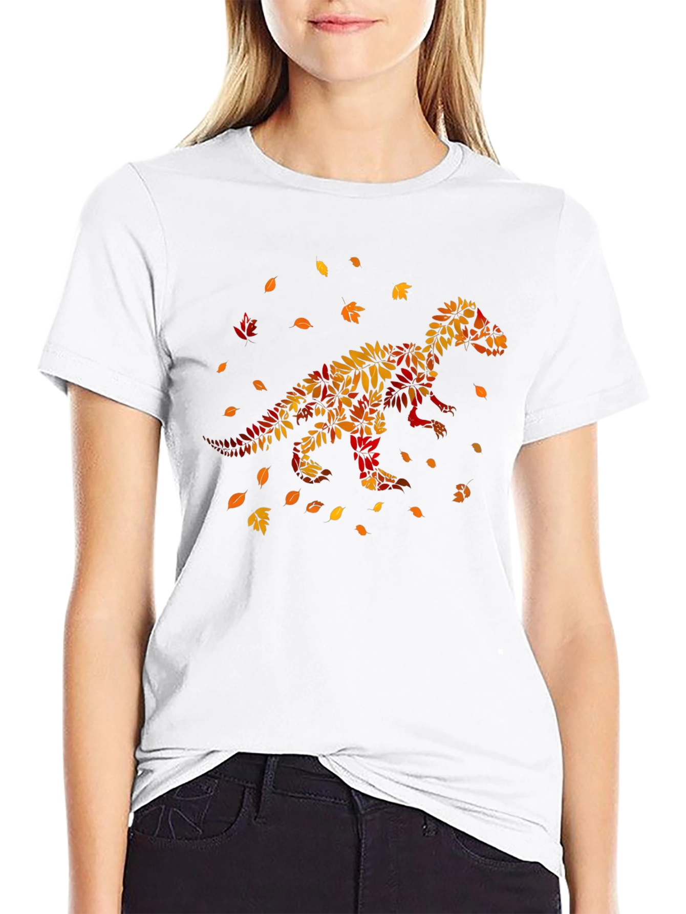 Fall Dinosaur T-Shirt