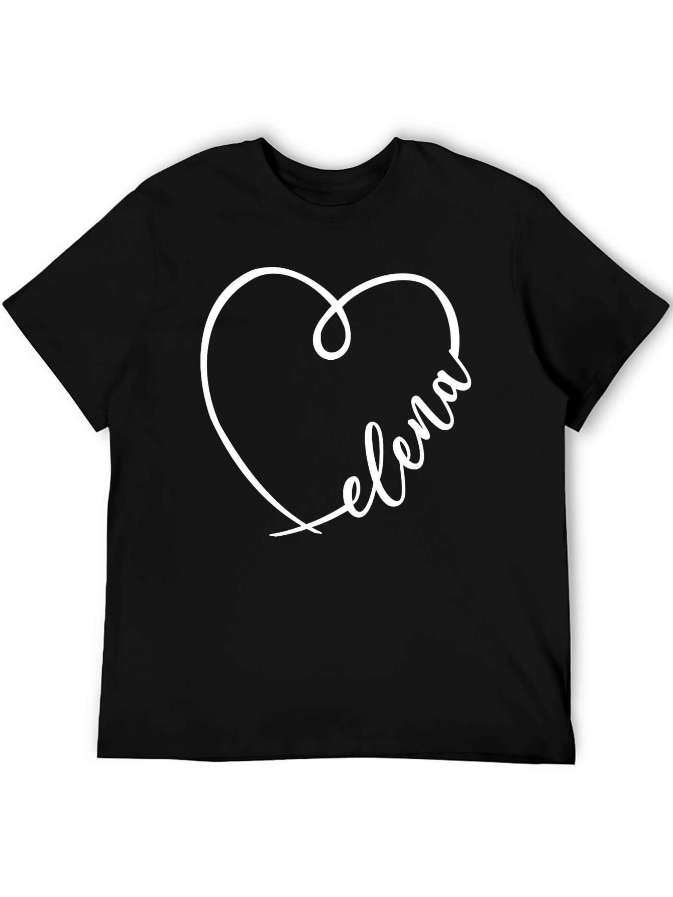 Elena Heart T-Shirt - Stylish Personalized Tee
