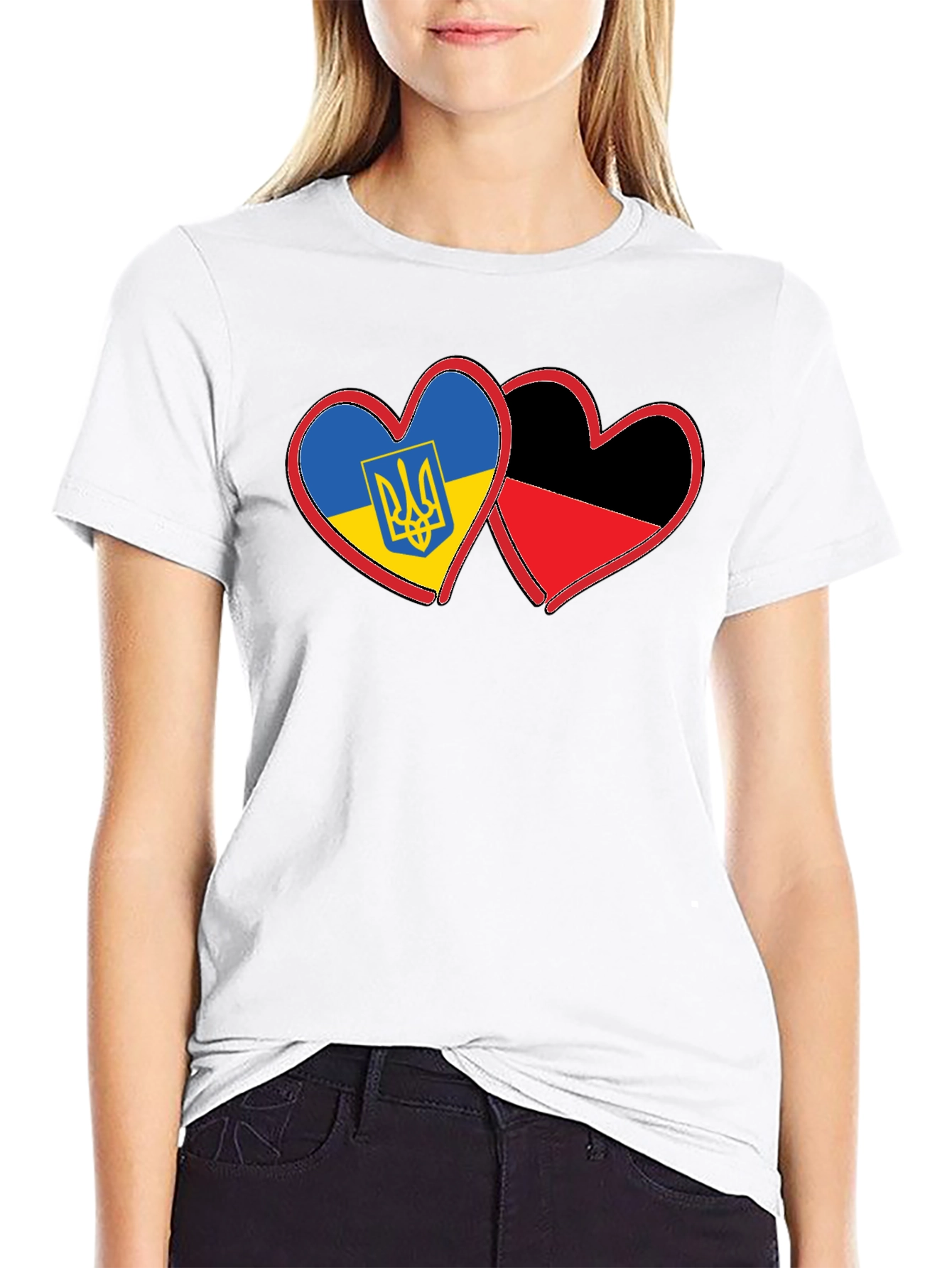 Ukraine & Azov Battalion Heart T-Shirt
