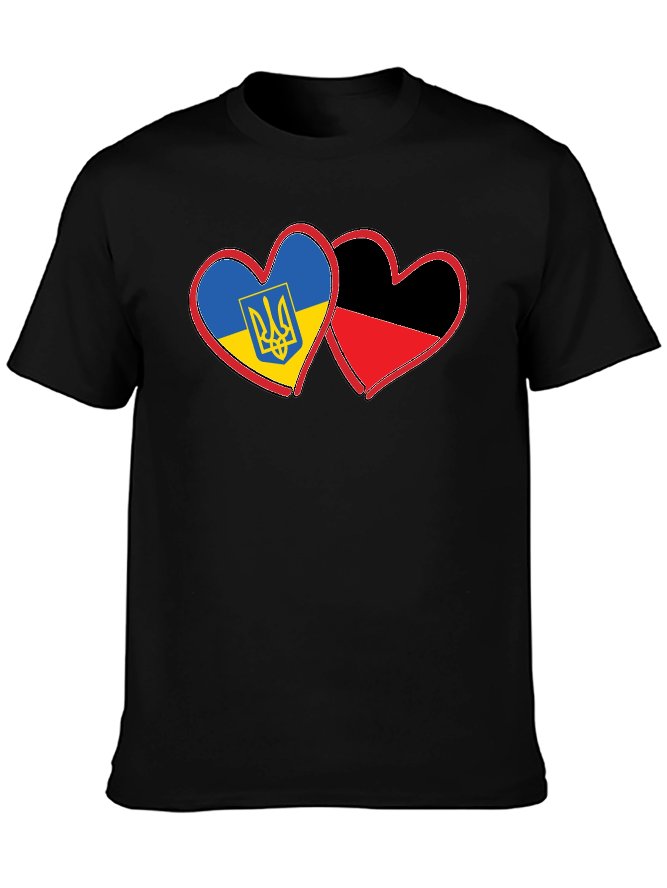 Ukraine & Azov Battalion Heart T-Shirt
