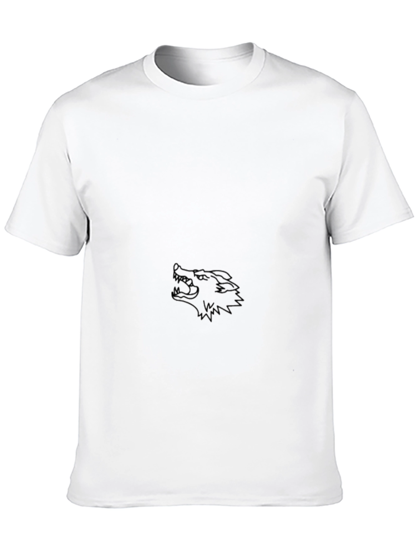 Black Wolf Graphic Print Tee