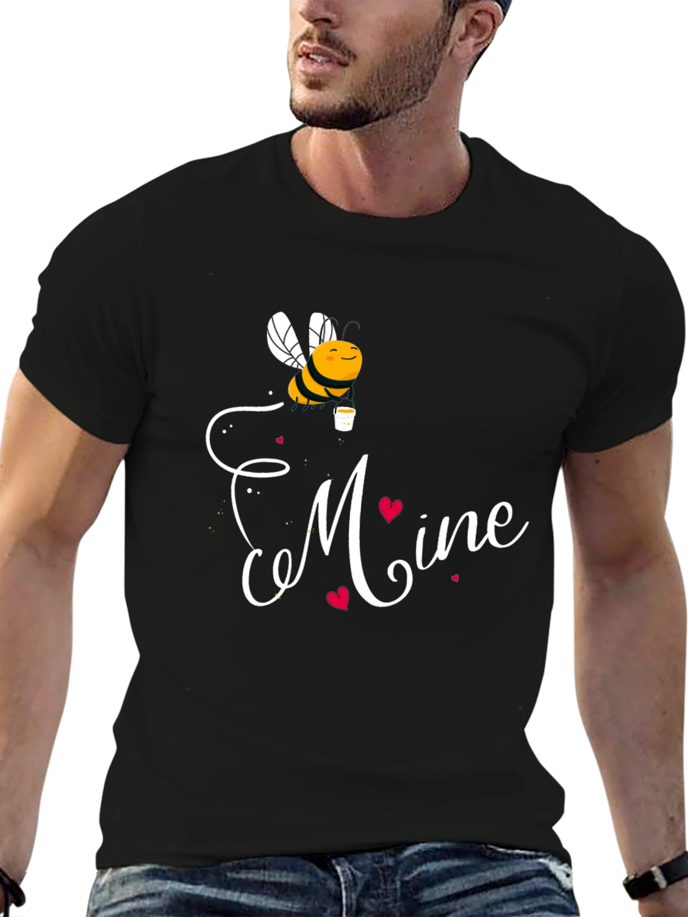 Bee Mine Graphic Tee - Black