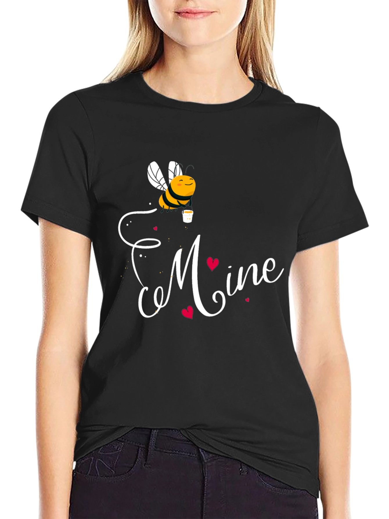 Bee Mine Graphic Tee - Black